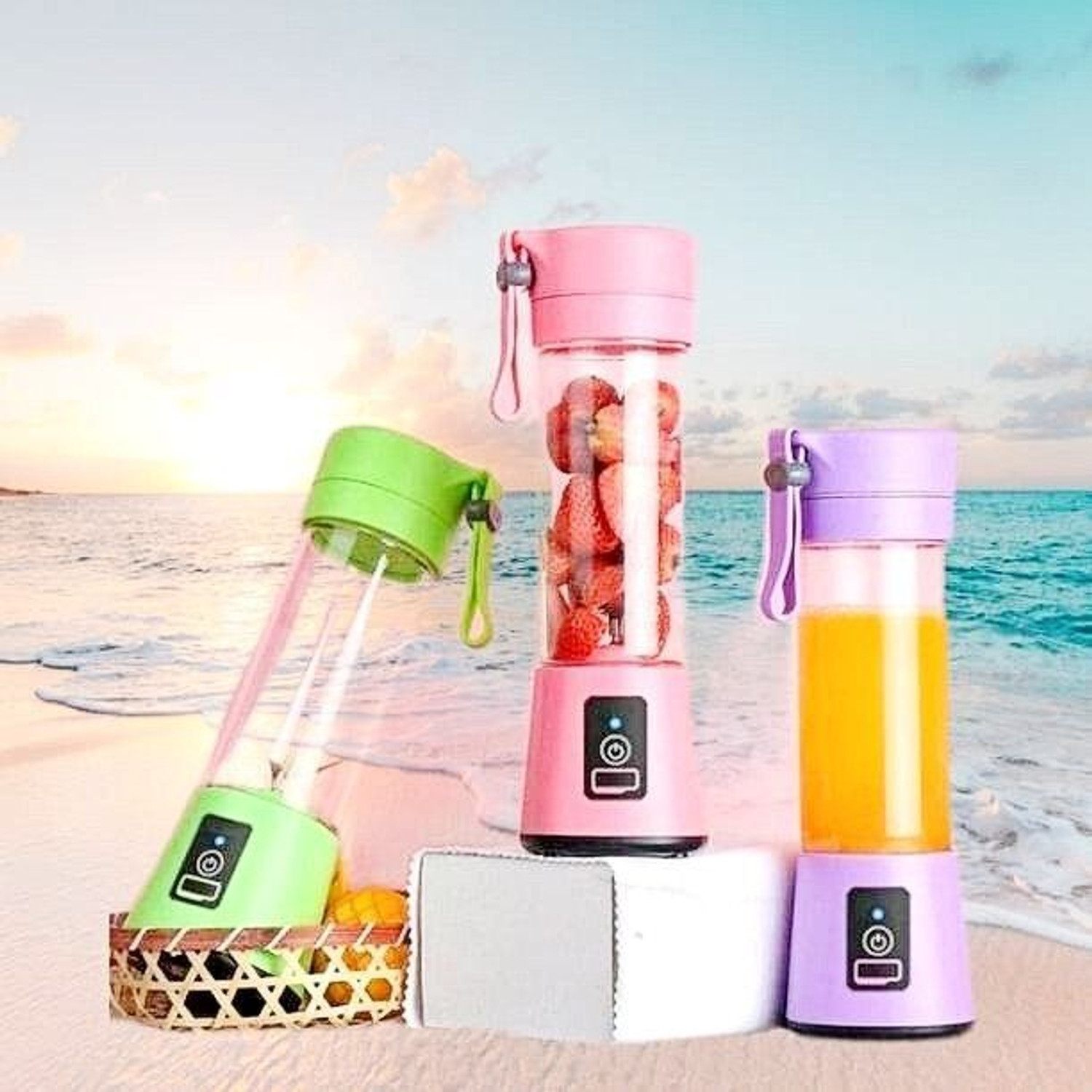 Image of JayGopalTrendz Electric Fruit Juicer Maker USB Rechargeable Mini Juicer Mixer GrinderOS471 350 W Juicer Mixer Grinder