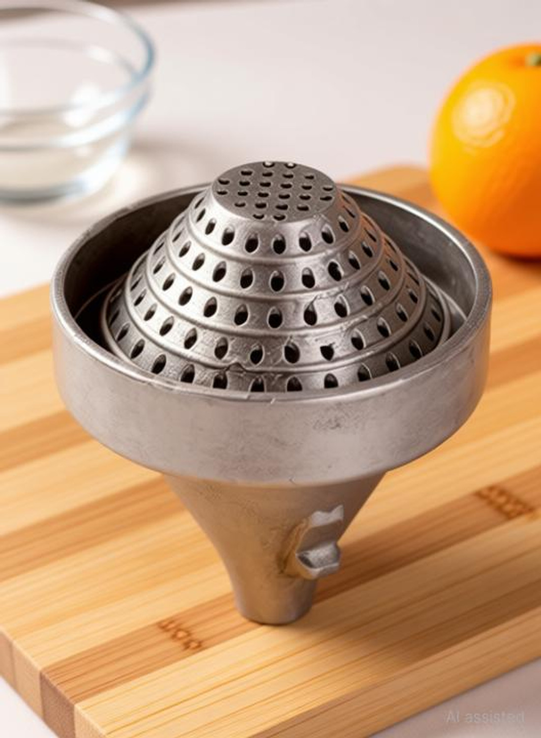 Image of ROYAL WORLD Aluminium Jali, Aluminium Hand Press Juicer Jali /Strainer With Holder ( JALI + HOLDER ) Hand Juicer