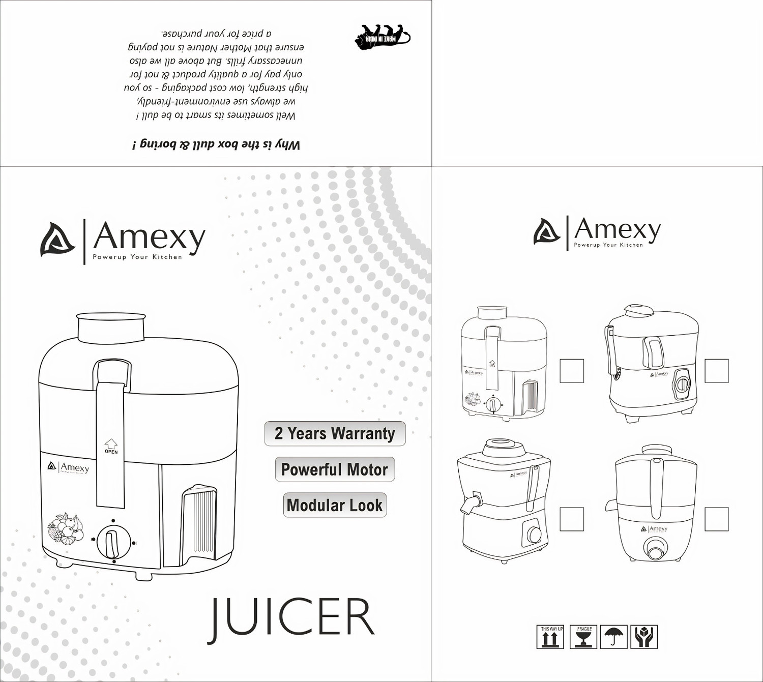 Image of Amexy juicer white /Cherry 750Watt 750 W Juicer