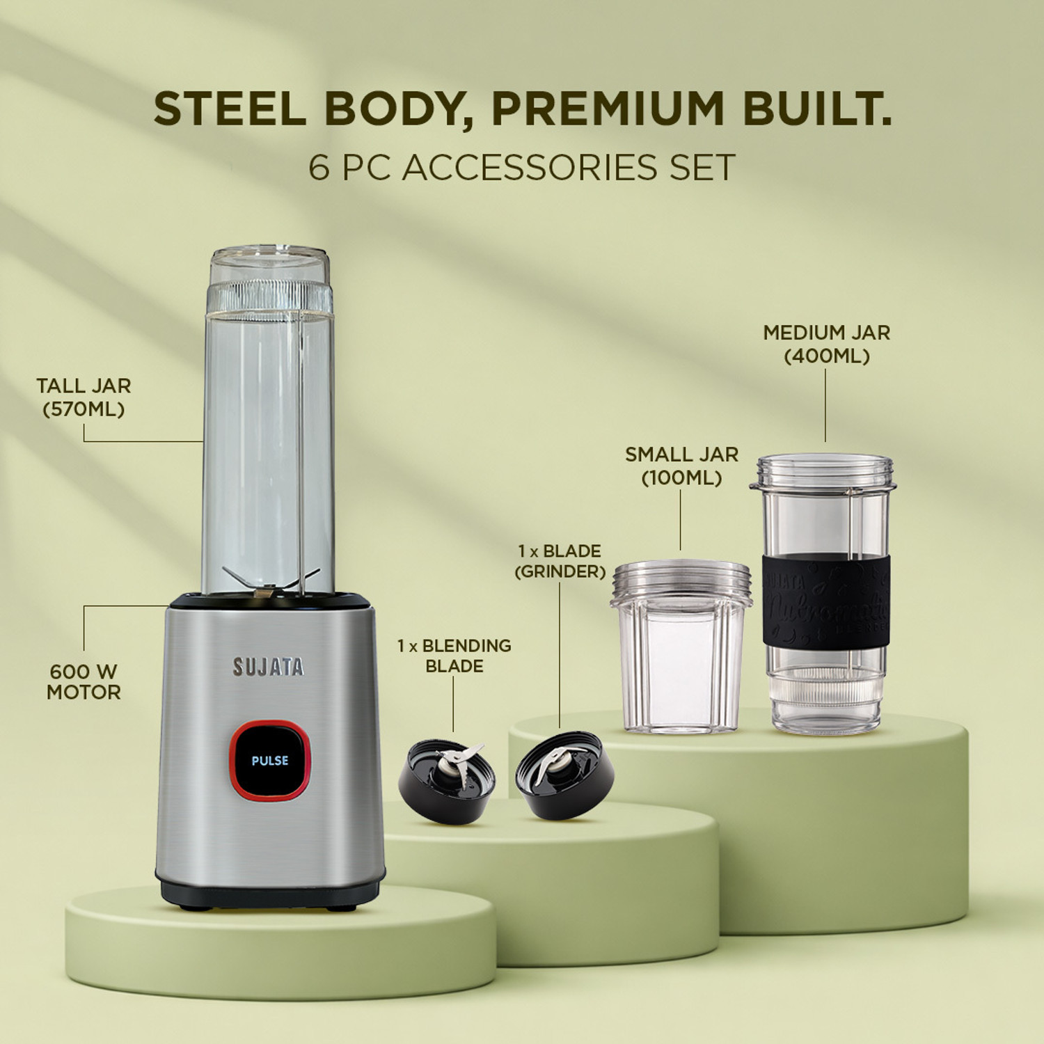 Image of SUJATA nutromatic 600 W Mixer Blender