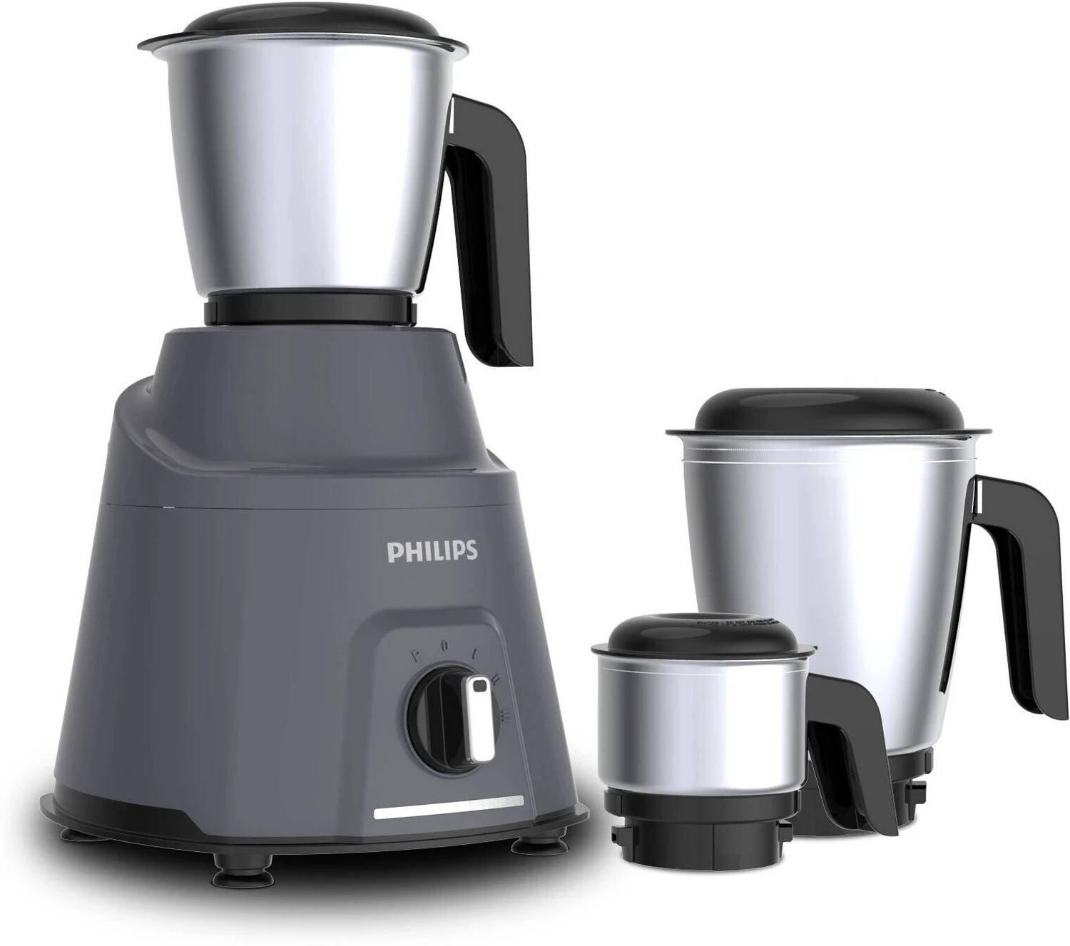 PHILIPS Avengers 750 W Mixer Grinder (HL7760/00 3 Jars Grey)