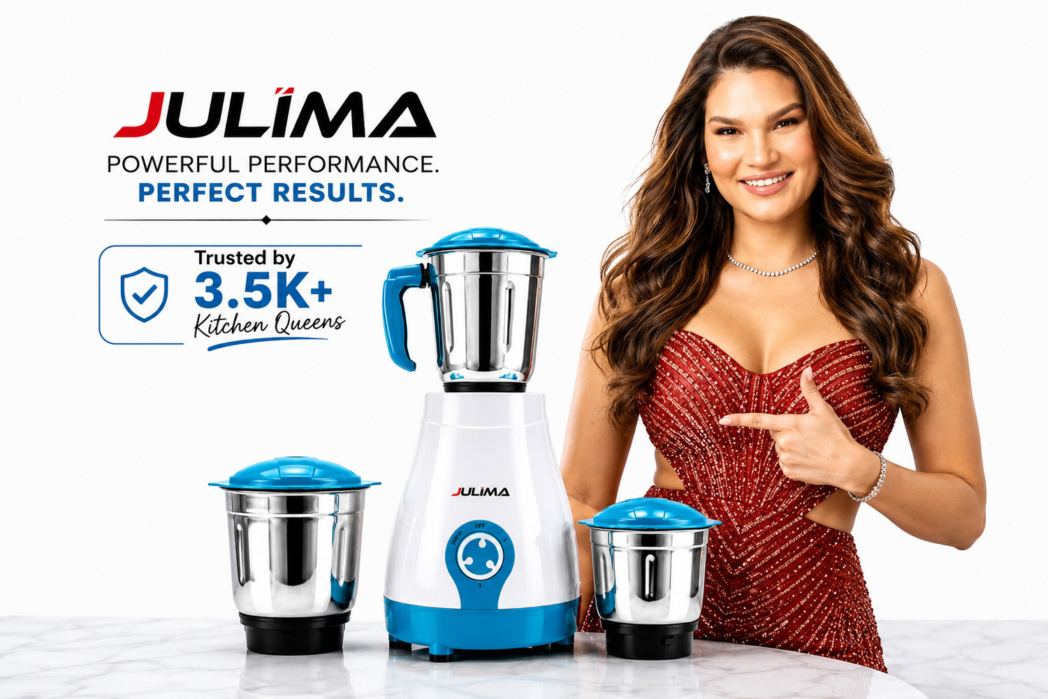 Image of JULIMA Mixx Pro 750 W Juicer Mixer Grinder