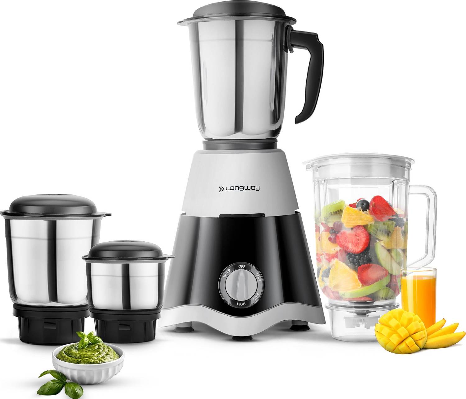 Longway Super Dlx 750 W Juicer Mixer Grinder Price in India - Buy