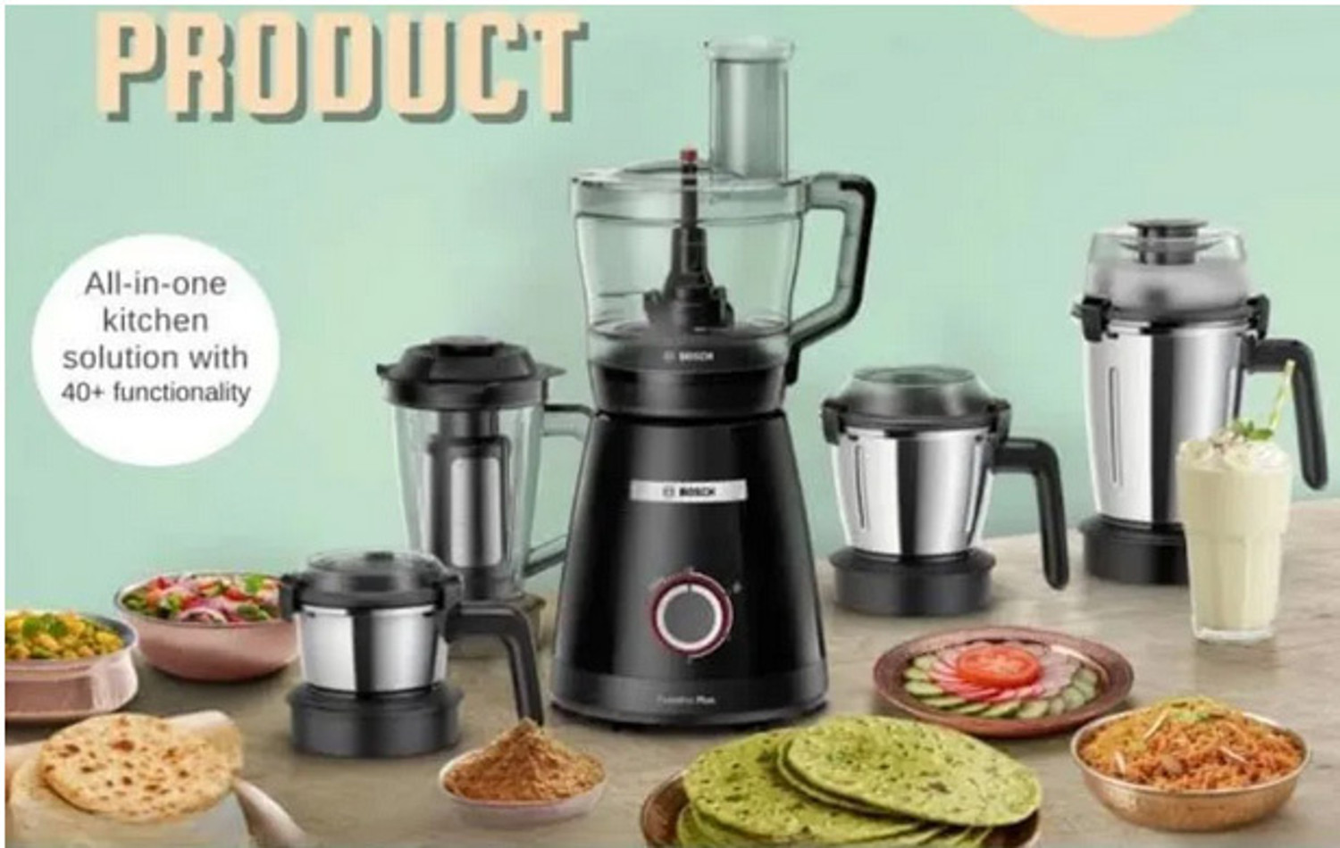 Image of BOSCH PureMixx Plus 800 W Mixer Grinder