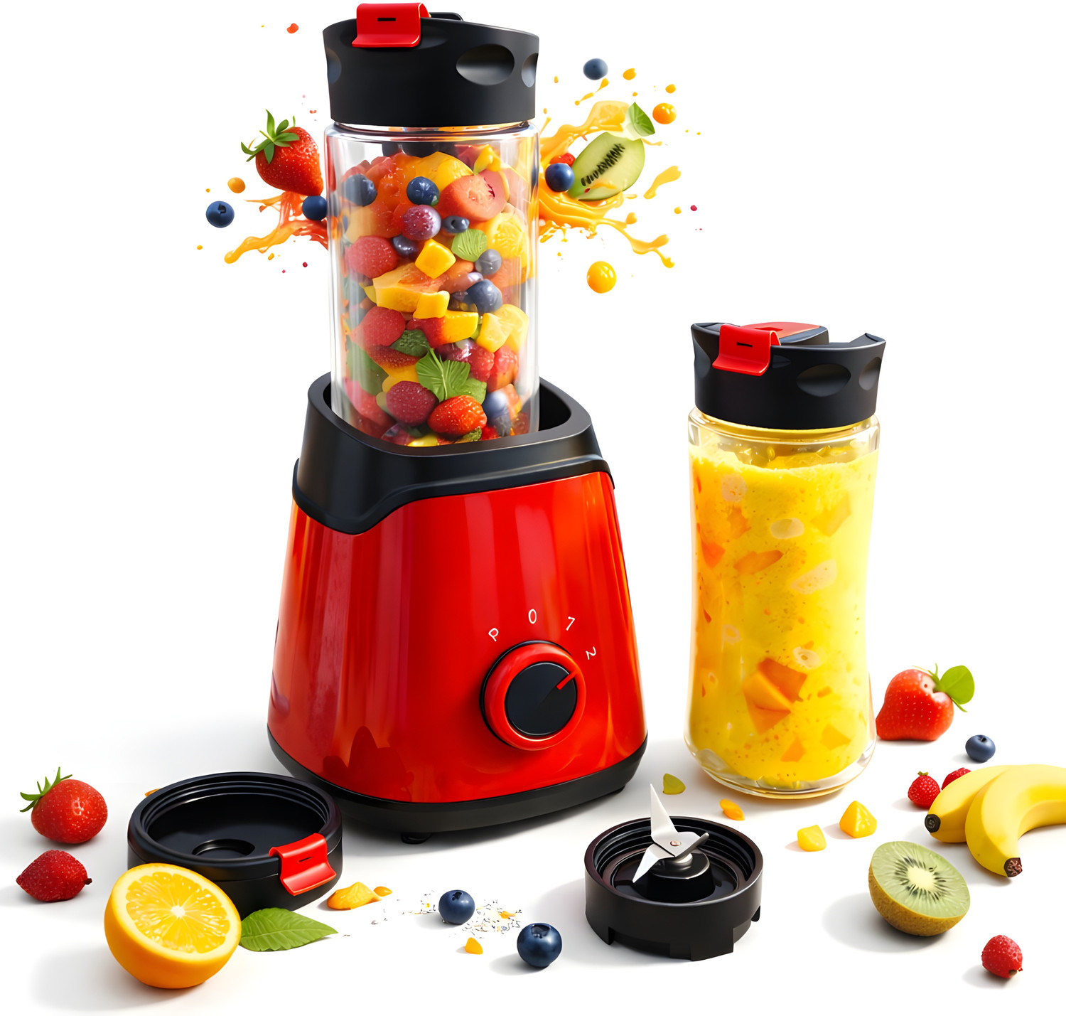 Image of Onshoppy Portable Nutri Blender | 500W Motor | Juicing, Blending & Grinding | 2 Bottles 500 W Juicer Mixer Grinder