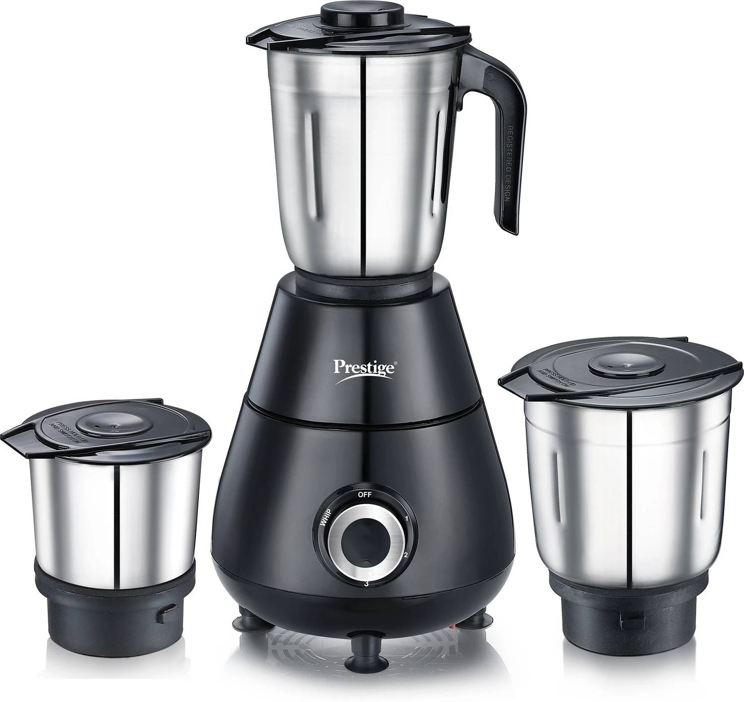 Prestige 500Watts 500 W Mixer Grinder (Apex 3 Jars Black)