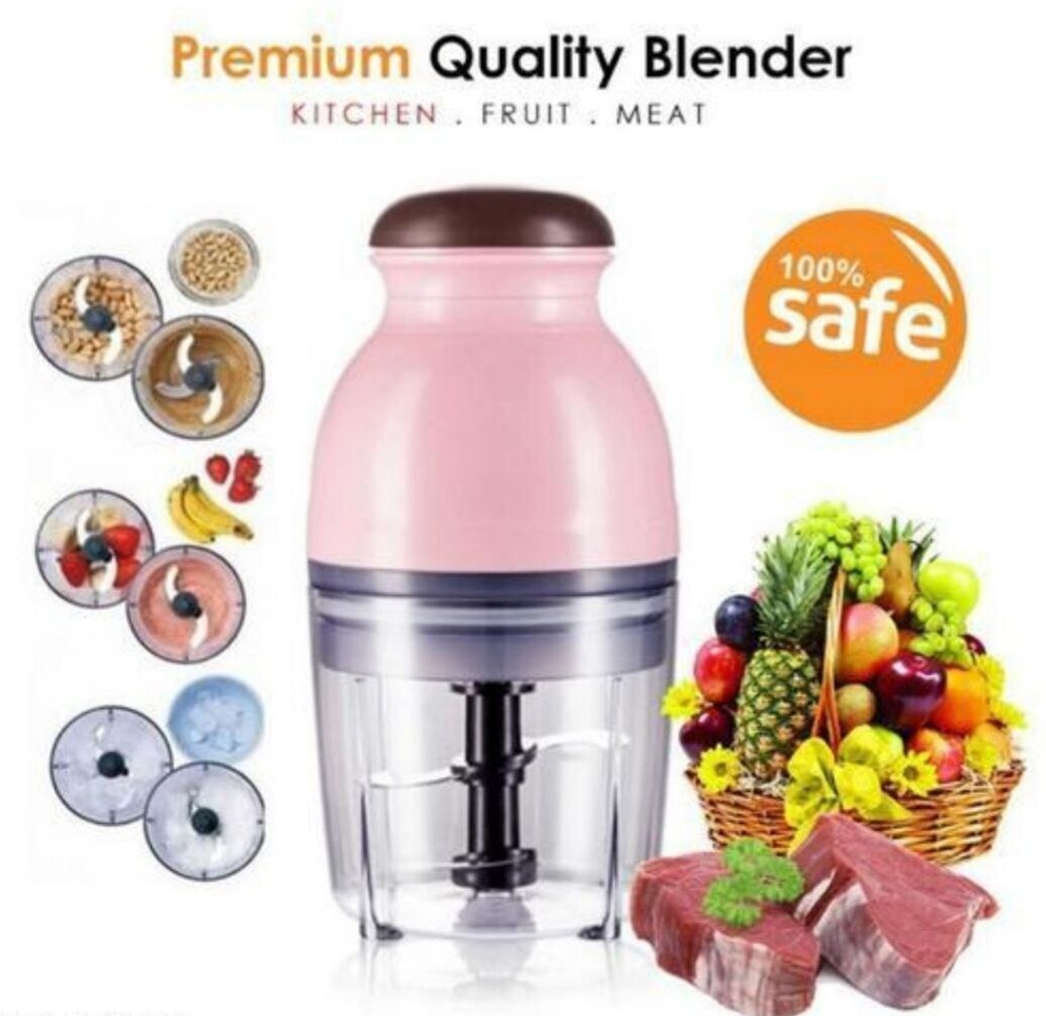 Image of WIZMATE Hand Juicer 300 W Juicer Mixer Grinder