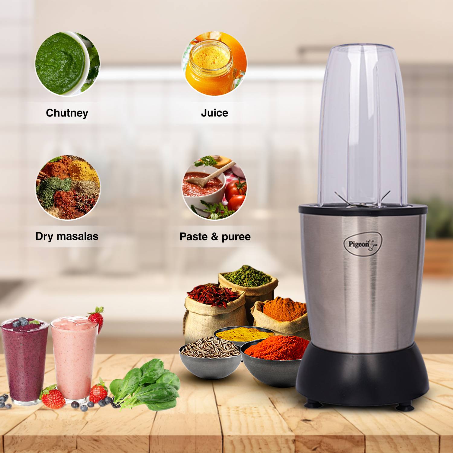 Pigeon Nutriblender 900W Juicer Mixer Grinder - Image 4