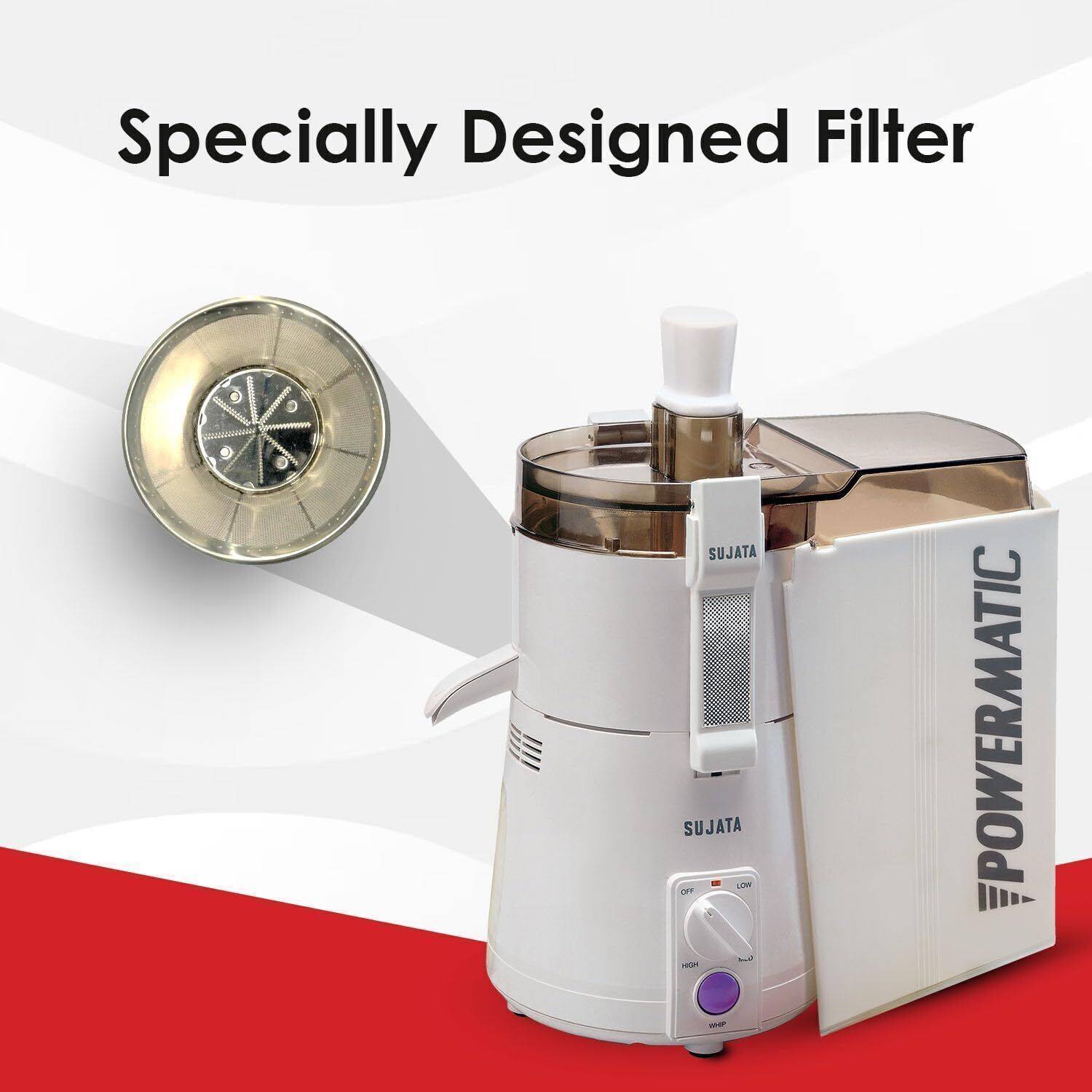 SUJATA All-In-One Juicer Mixer Grinder 900W, 3 Jars (1.75L) - Image 5