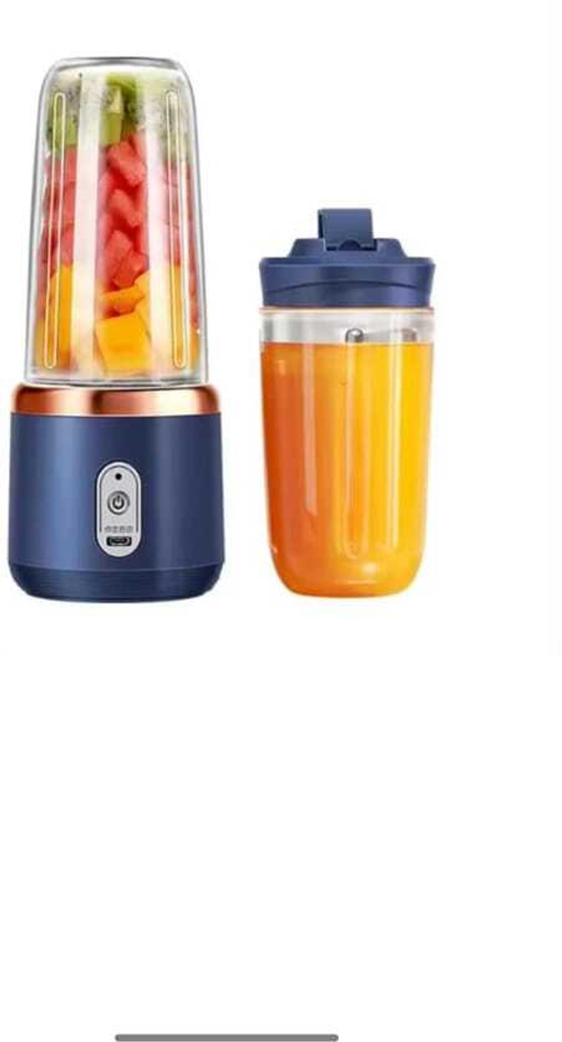 Image of MAHNOOR ENTERPRISES Portable Electric USB Rechargeable Juicer Mixer for Smoothies, Shakes & Juices 230 W Juicer