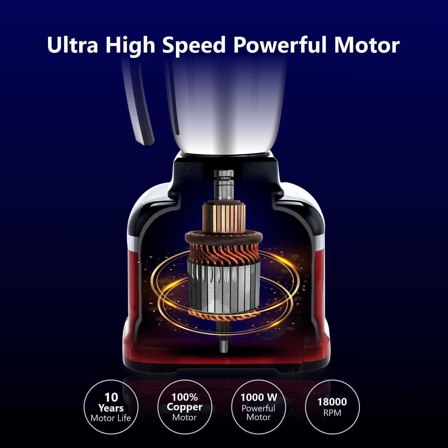 Image of Rico 18000 RPM Powerful Motor 1000 W Mixer Grinder