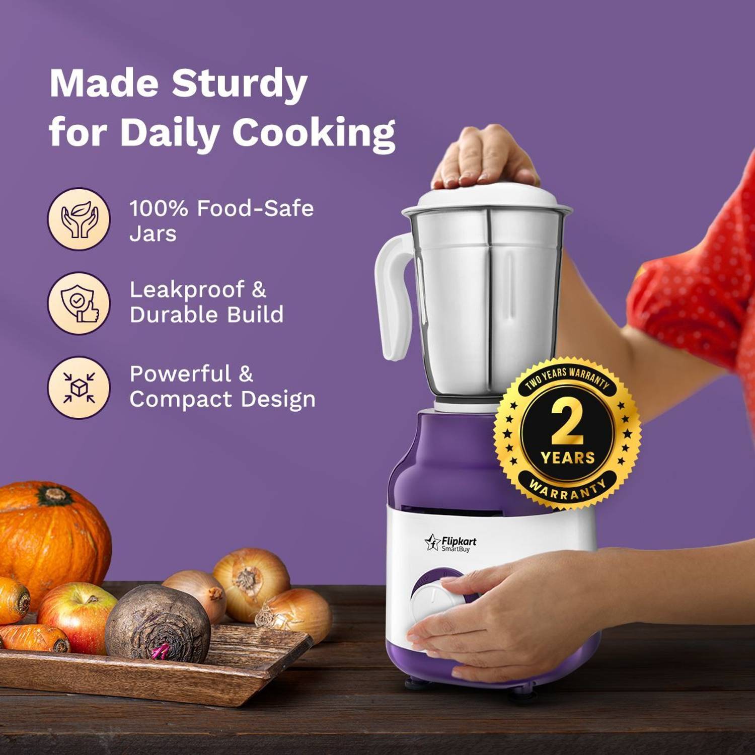 Flipkart SmartBuy Neo Plus 500W Juicer Mixer Grinder - Image 5