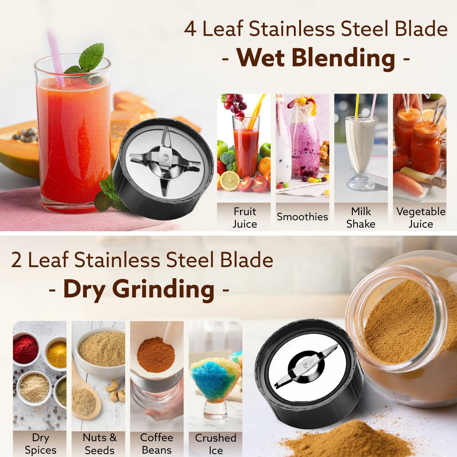 AGARO 400W Juicer Mixer Grinder - Image 4