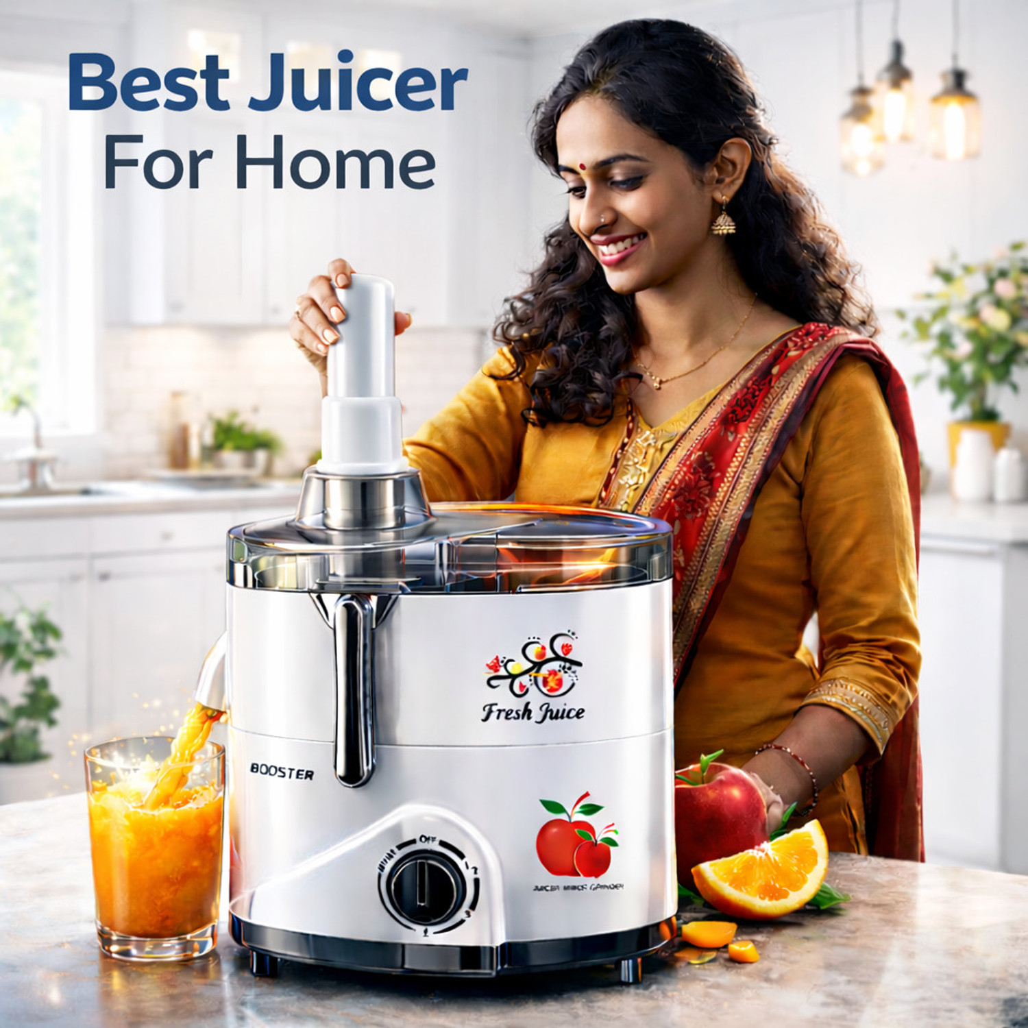 Image of BOOSTER Powerful Juicer 550 W Juicer Mixer Grinder