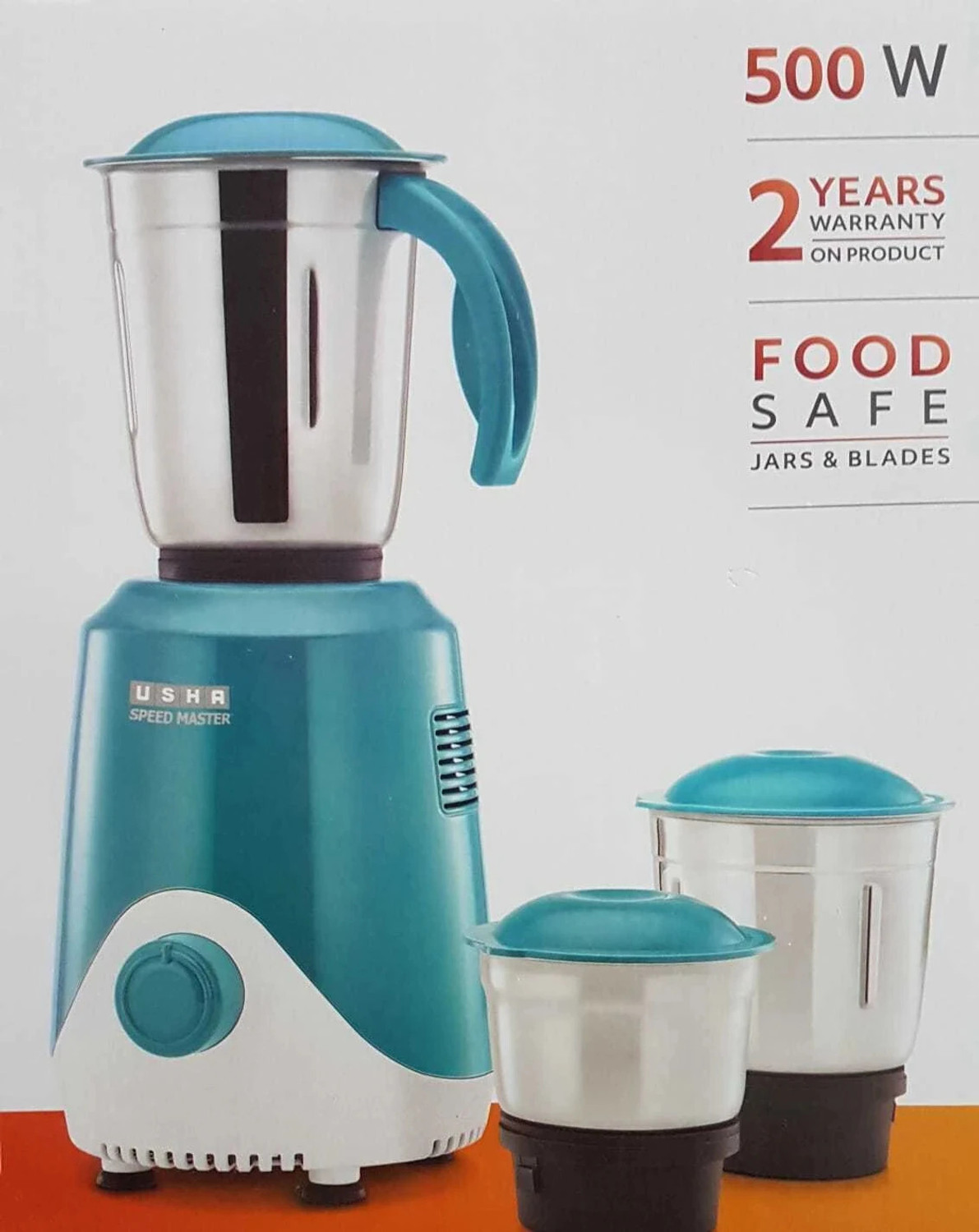Image of USHA SPEED MASTER HIGH SPEED 500 Mixer 500 W Mixer Grinder