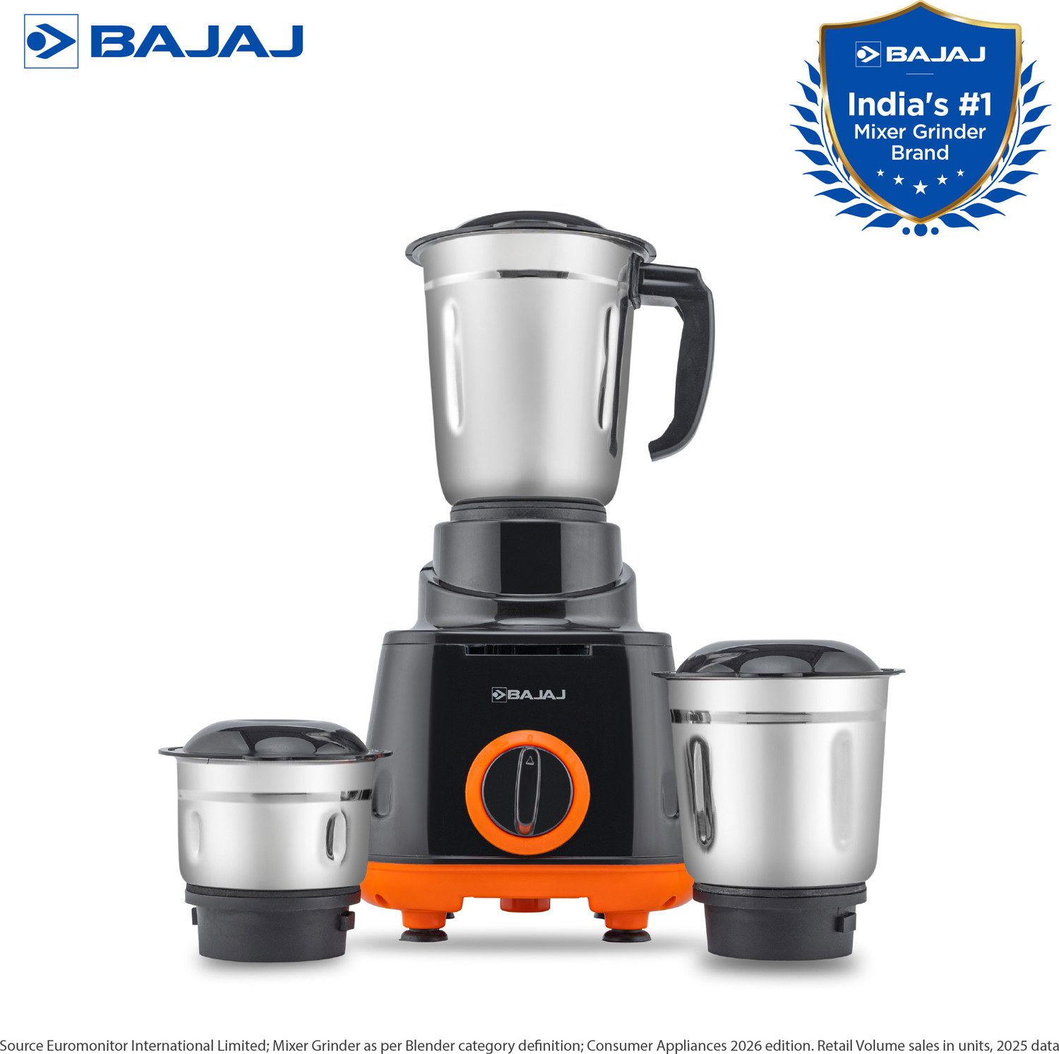 Image of BAJAJ Rex 500 W Mixer Grinder