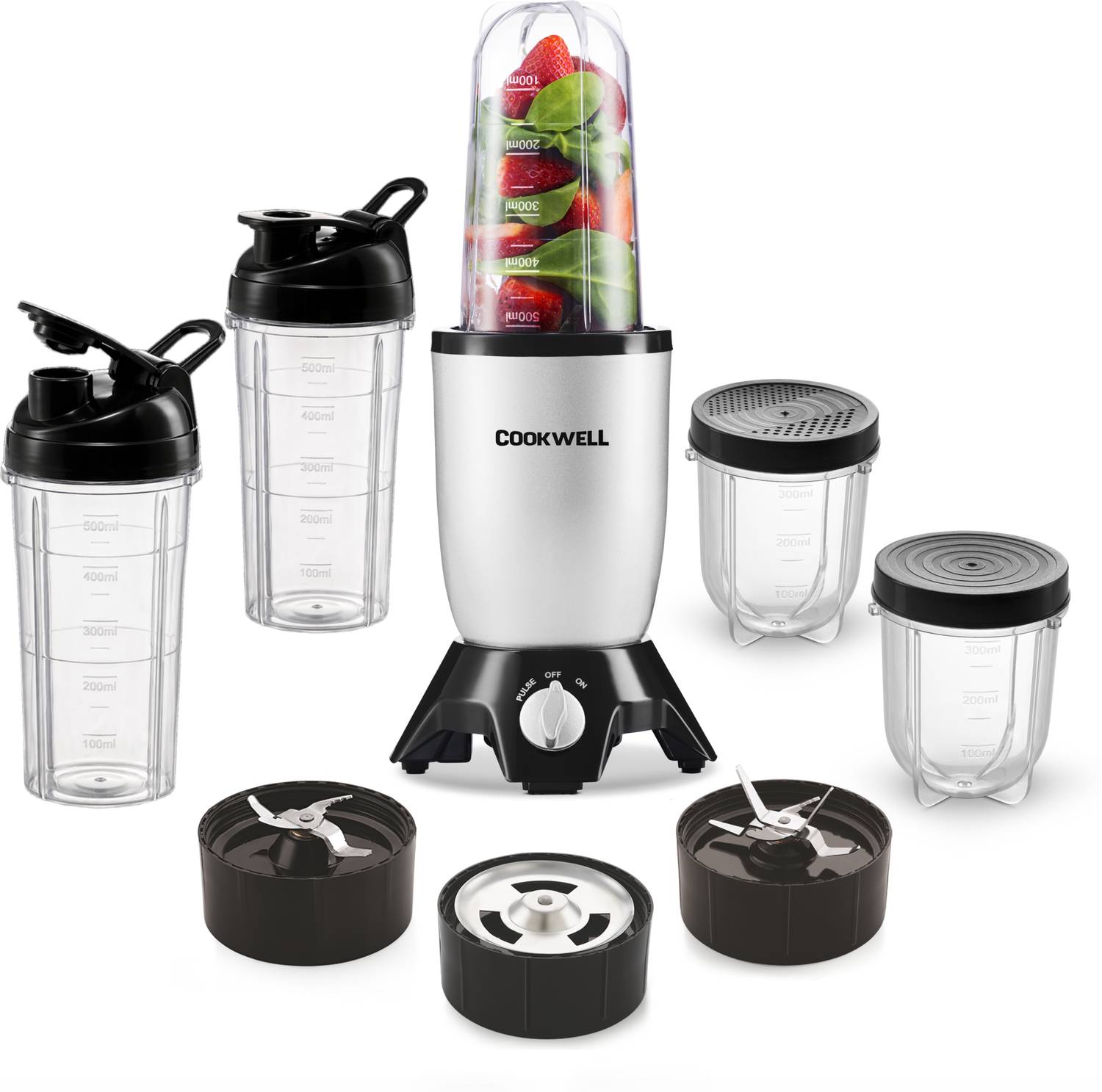 Cookwell Bullet 600 W Juicer Mixer Grinder - Image 1