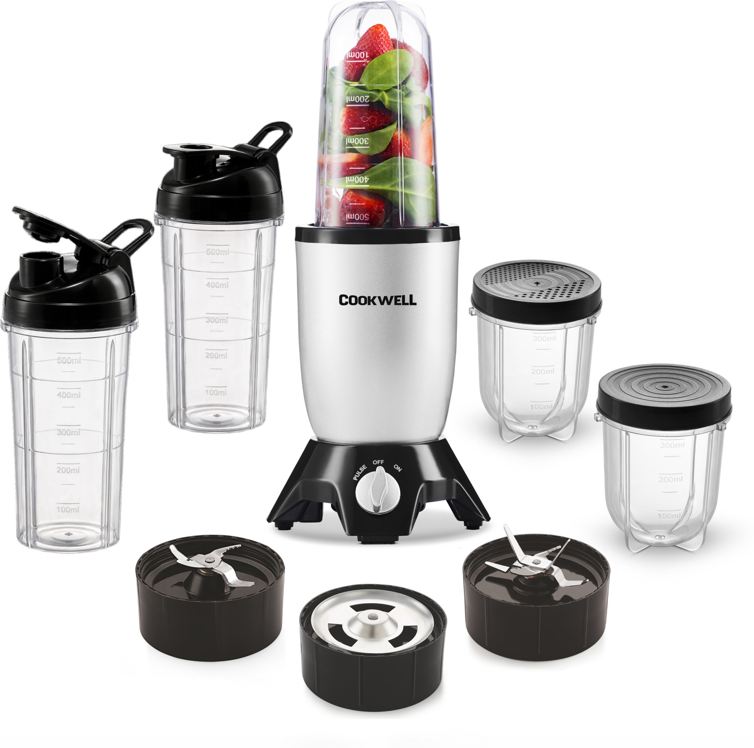 Image of cookwell Bullet 600 W Juicer Mixer Grinder