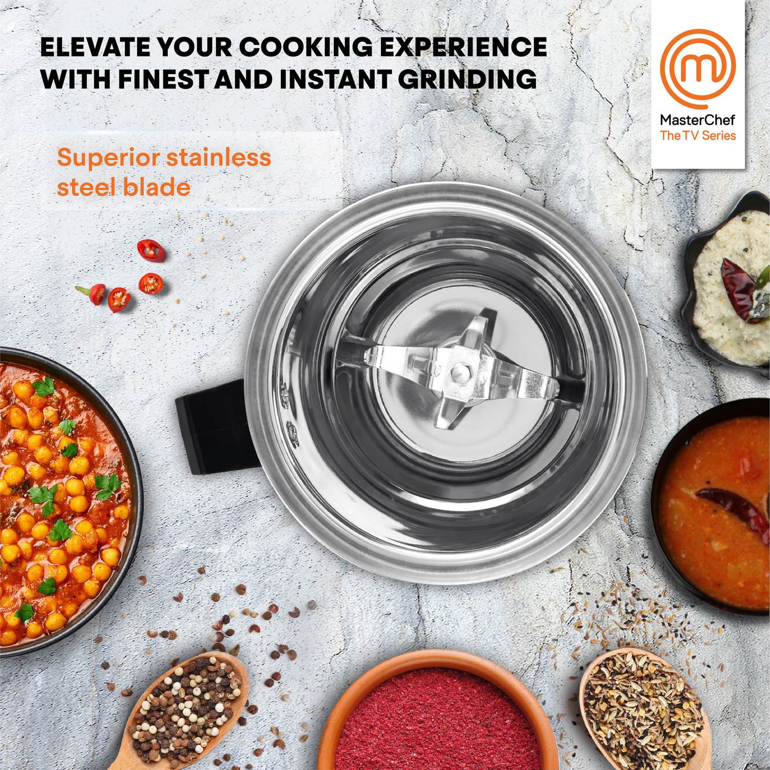 Image of MasterChef MJ 01 500 W Juicer Mixer Grinder