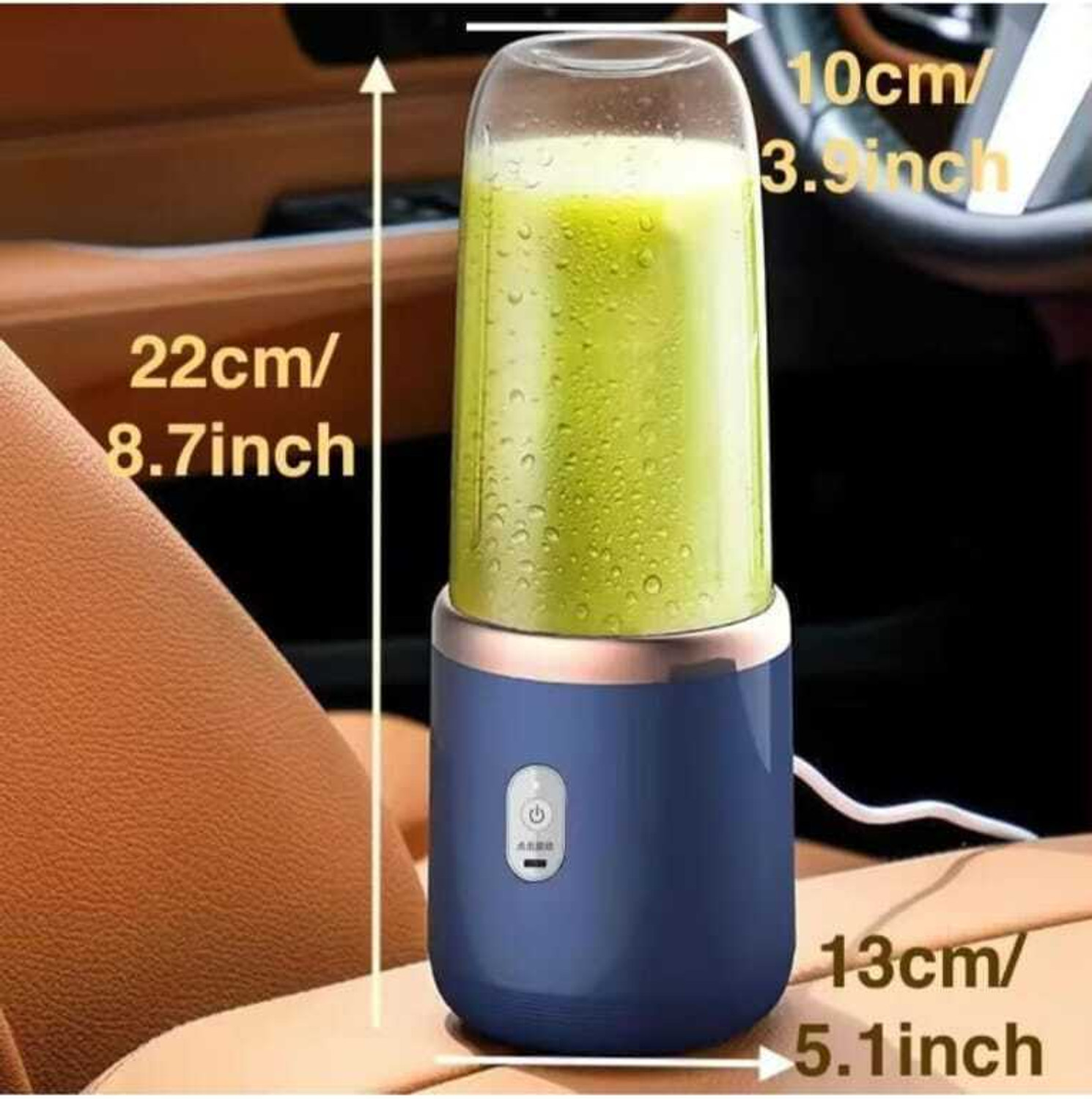 Image of MAHNOOR ENTERPRISES Portable Electric USB Rechargeable Juicer Mixer for Smoothies, Shakes & Juices 230 W Juicer