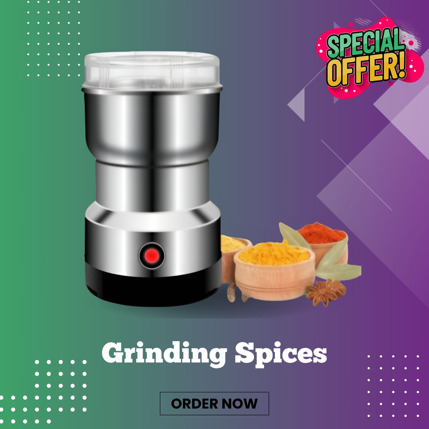 Image of JayGopalTrendz Electric Mini Mixer Coffee Grinder Juicer Light weight Compact for KitchenFG298 240 W Juicer Mixer Grinder