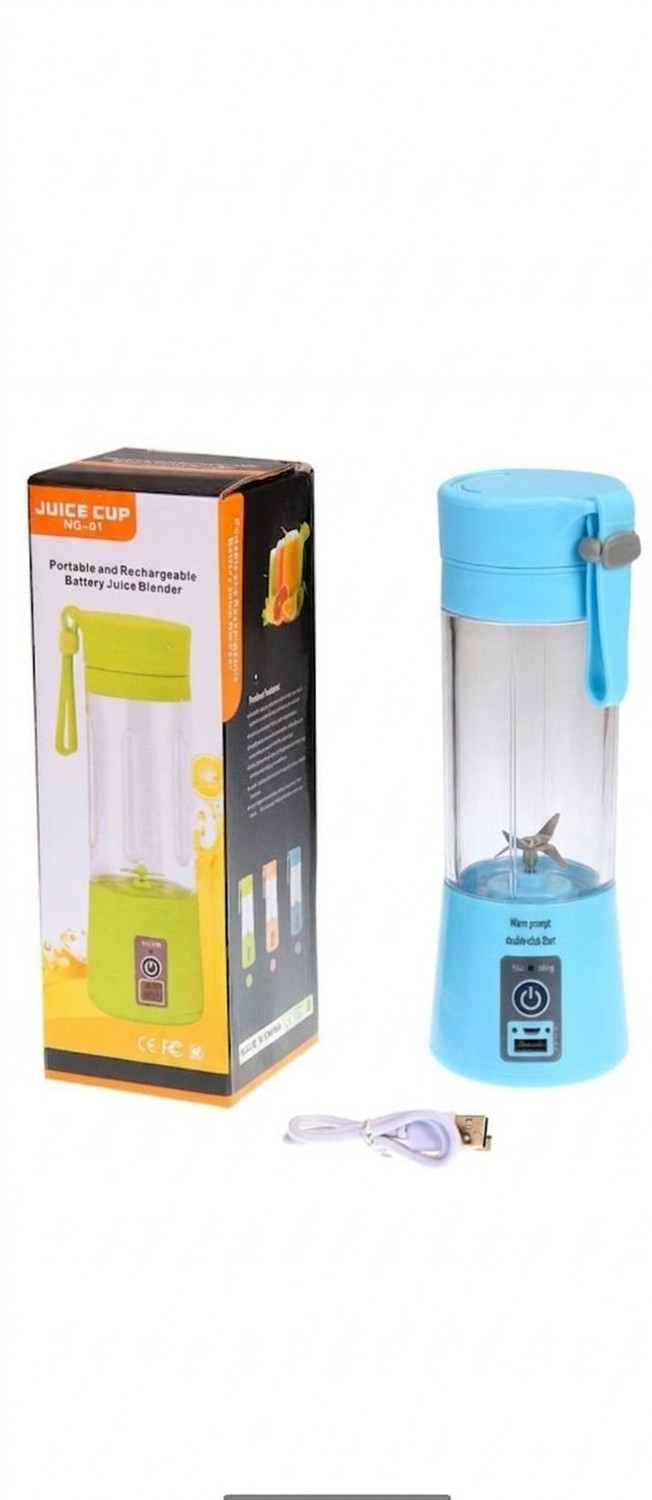 Image of MAHNOOR ENTERPRISES NG-01 Portable & Rechargeable USB Juicer Blender | 380ml Mini Smoothie Maker 240 W Juicer Mixer Grinder