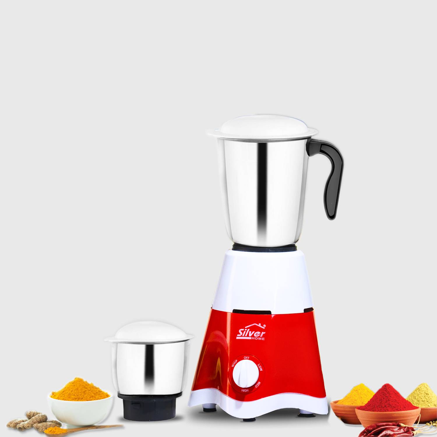 Silver Home 1 450W Mixer Grinder - Image 1
