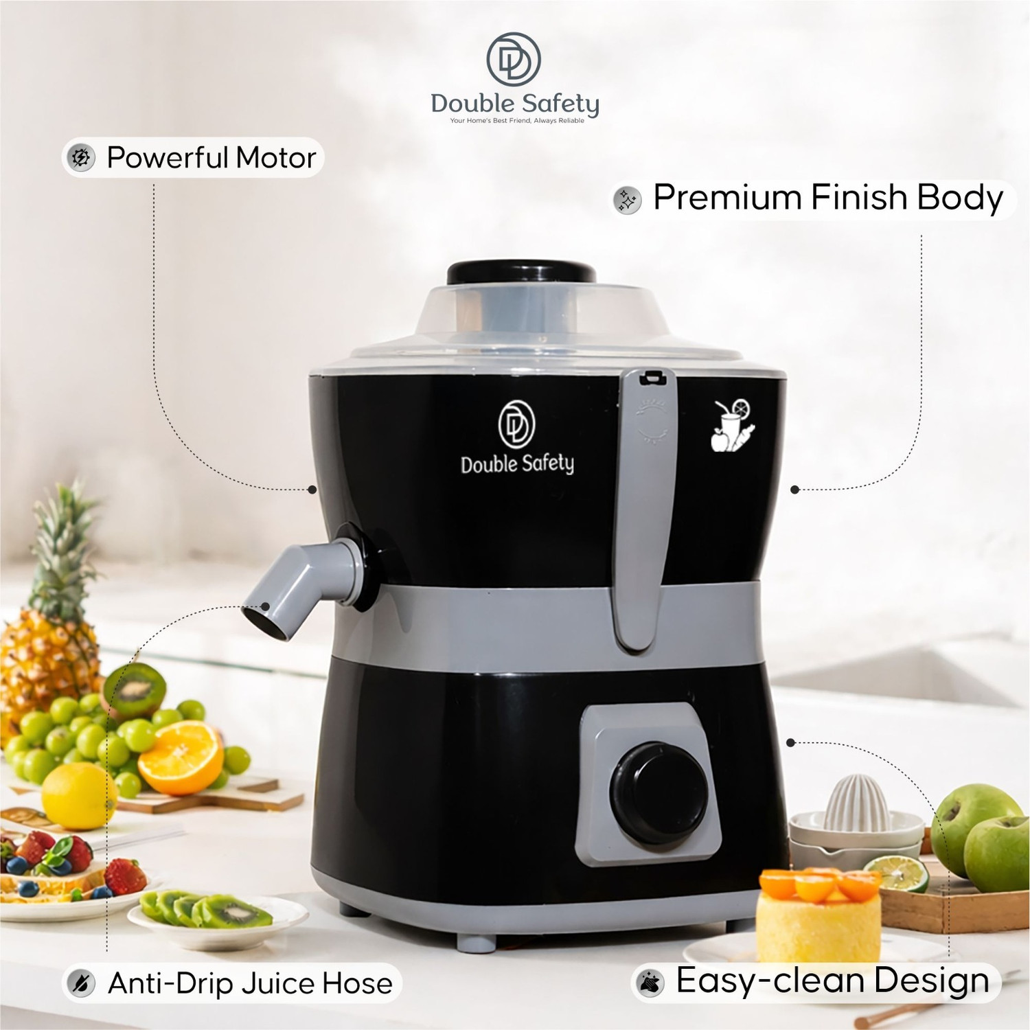 Image of Double Safety Vienna Best Electric Juicer for Home 500 W Juicer