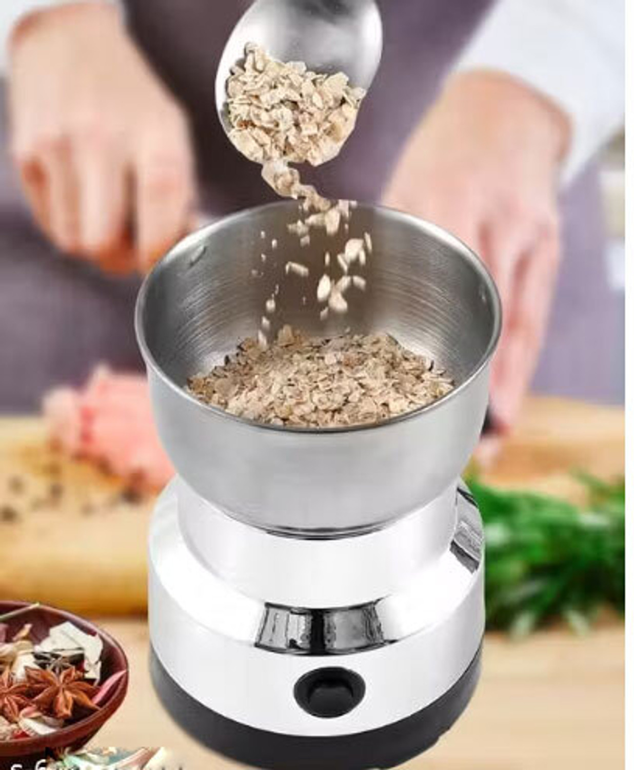 Image of TECHHIVEENTERPRISES TECHHIVE Fershly ground coffee every morning 220 W Mixer Grinder