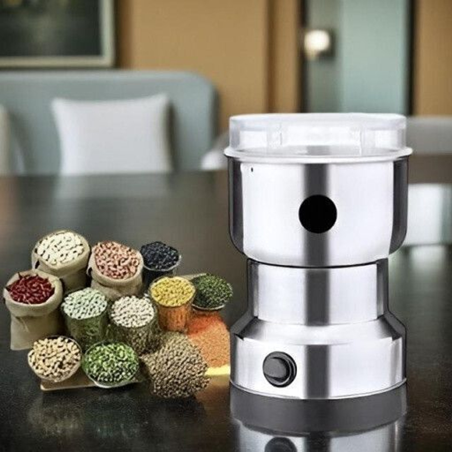 Image of JayGopalTrendz 150W Electric Mini Mixer Grinder Juicer Light weight Compact for KitchenCO466 240 W Juicer Mixer Grinder