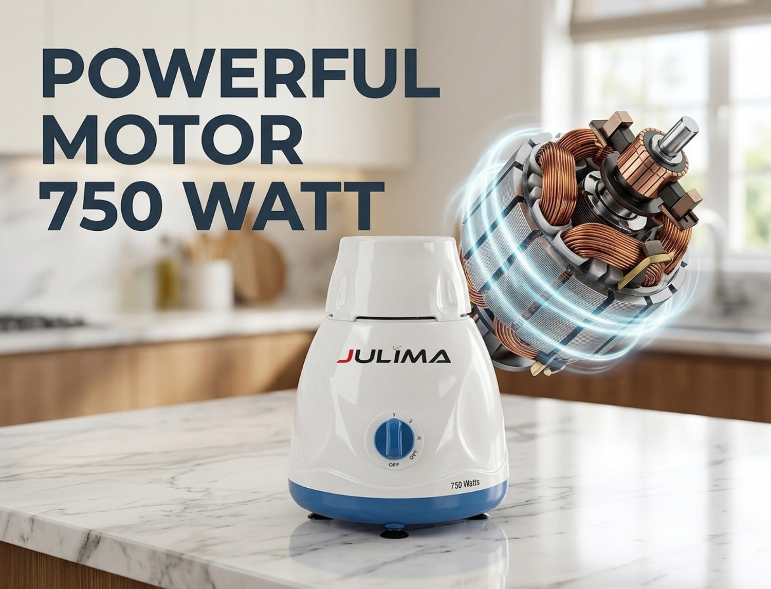 Image of JULIMA Superr Pro 750 W Juicer Mixer Grinder