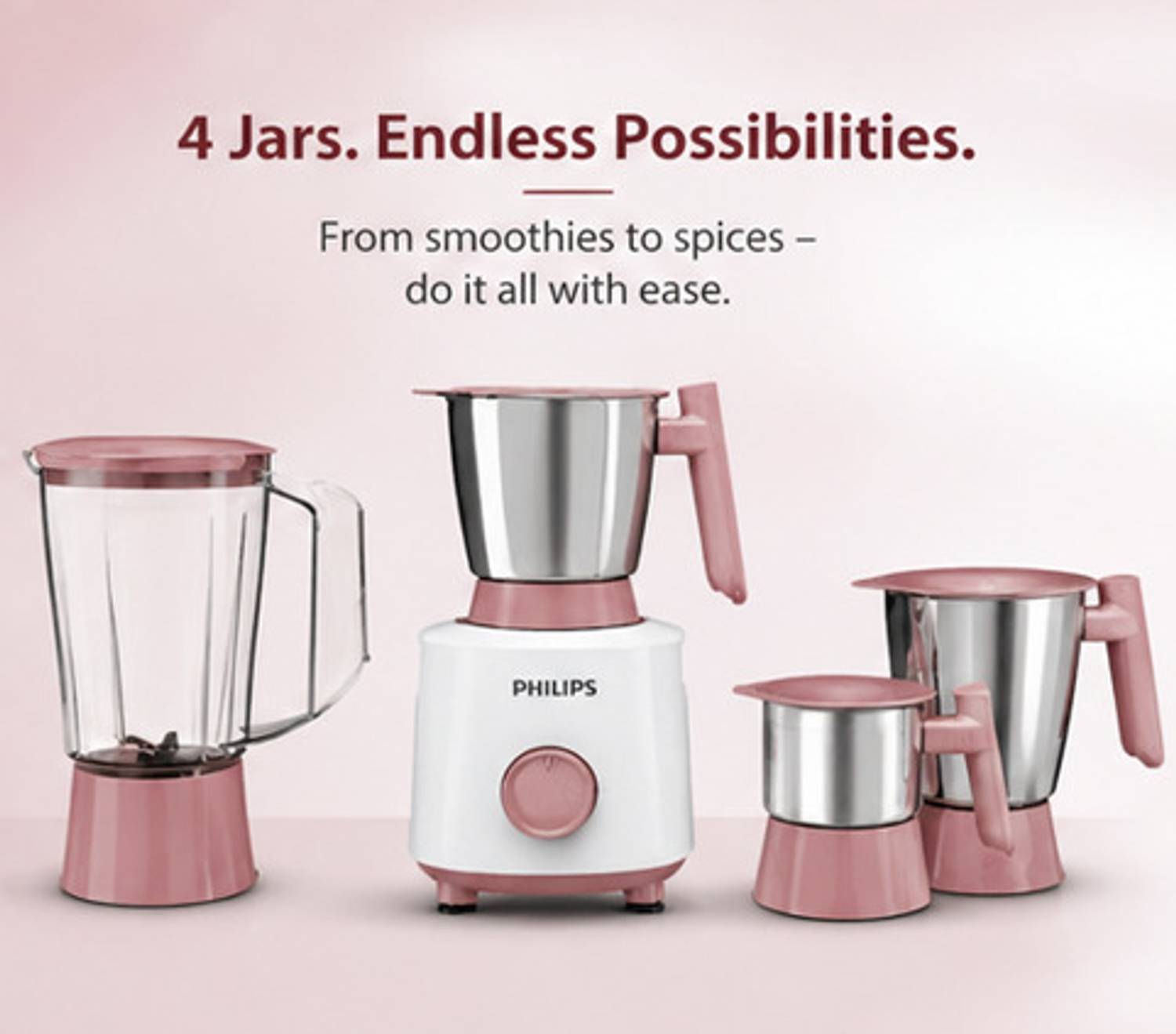 PHILIPS Daily Collection 500 W Mixer Grinder Price in India - Buy