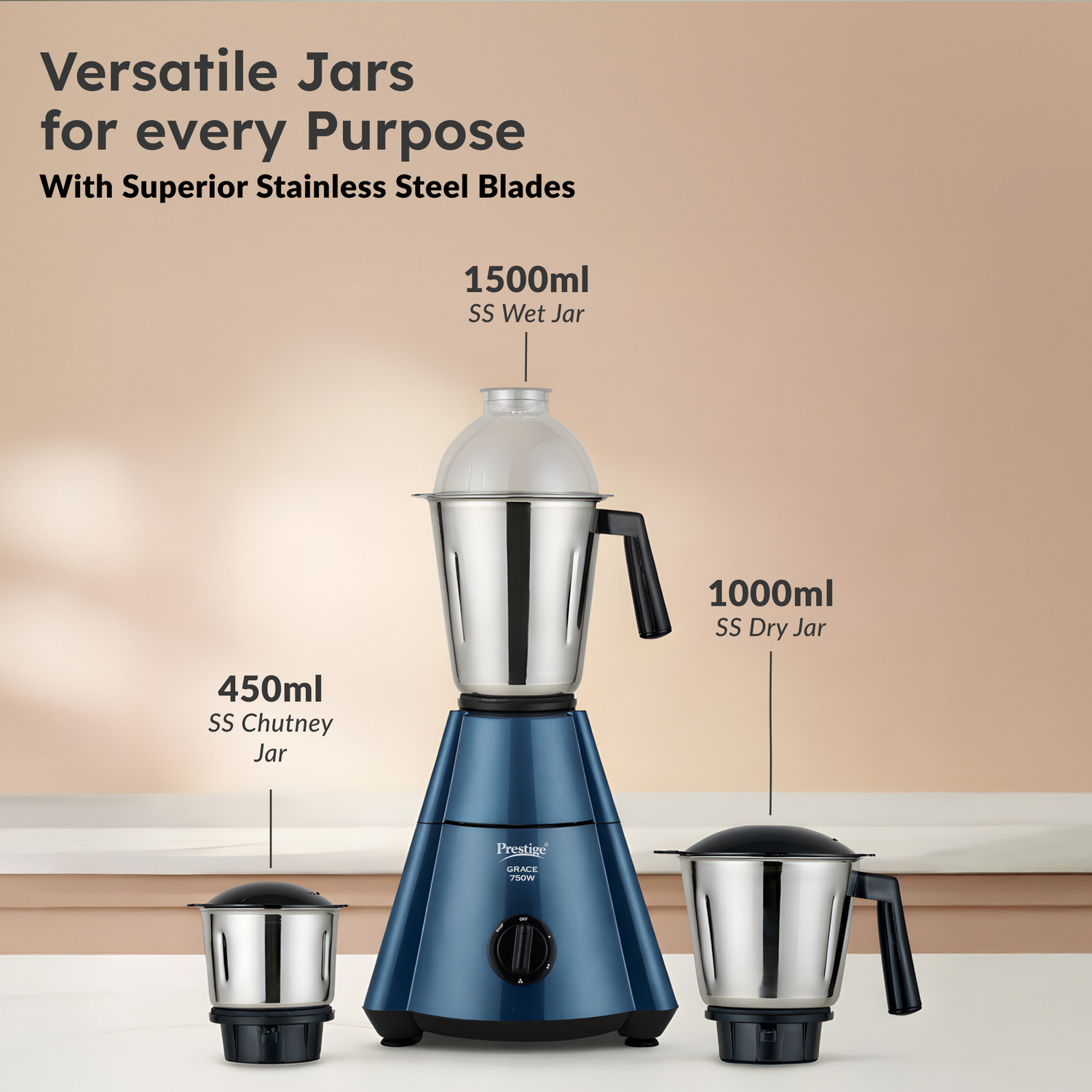 Image of Prestige 230V 750 W Mixer Grinder