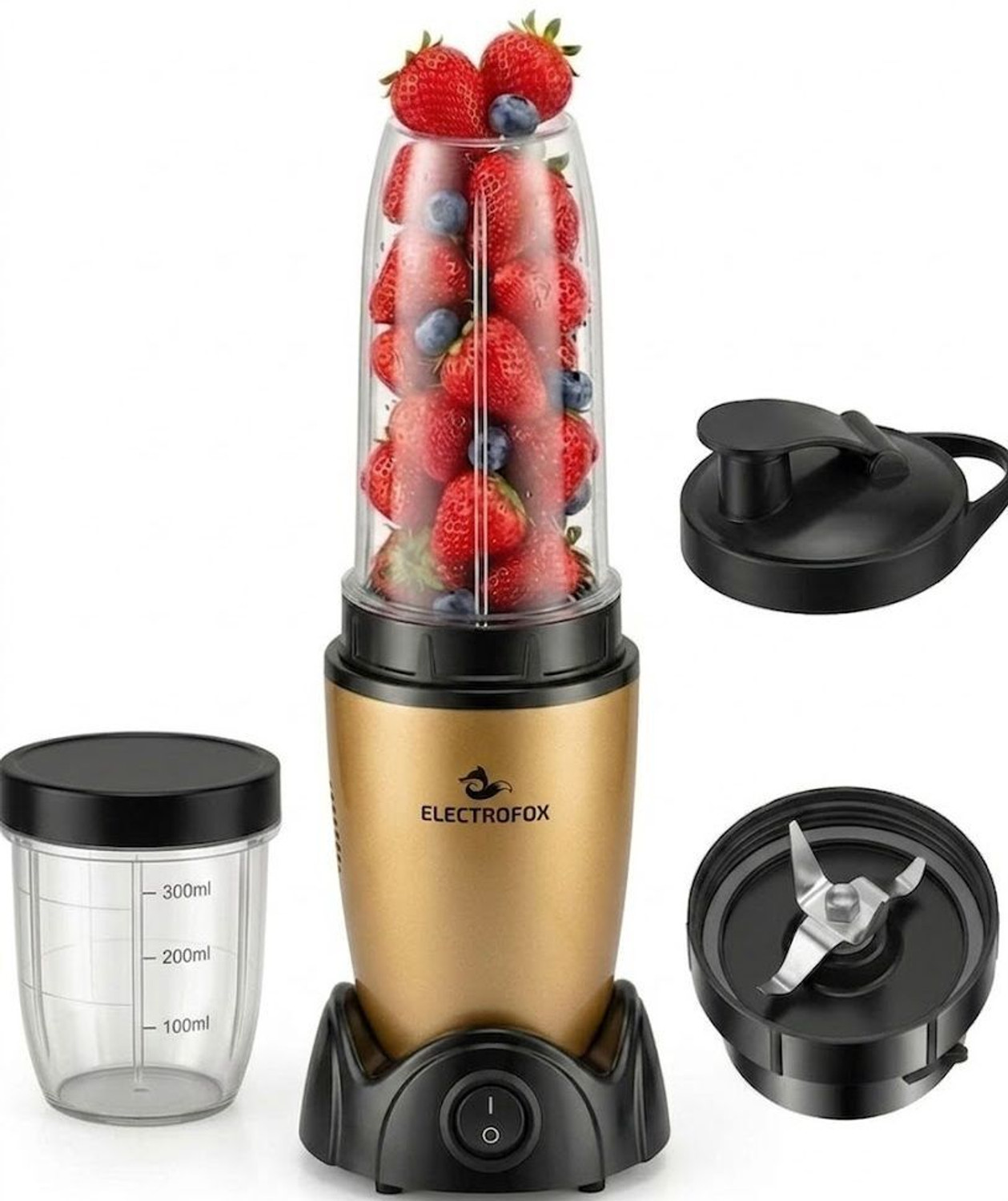 Image of Electrofox Blendo+ 2 Jar Nutri Blender 750 W Juicer Mixer Grinder