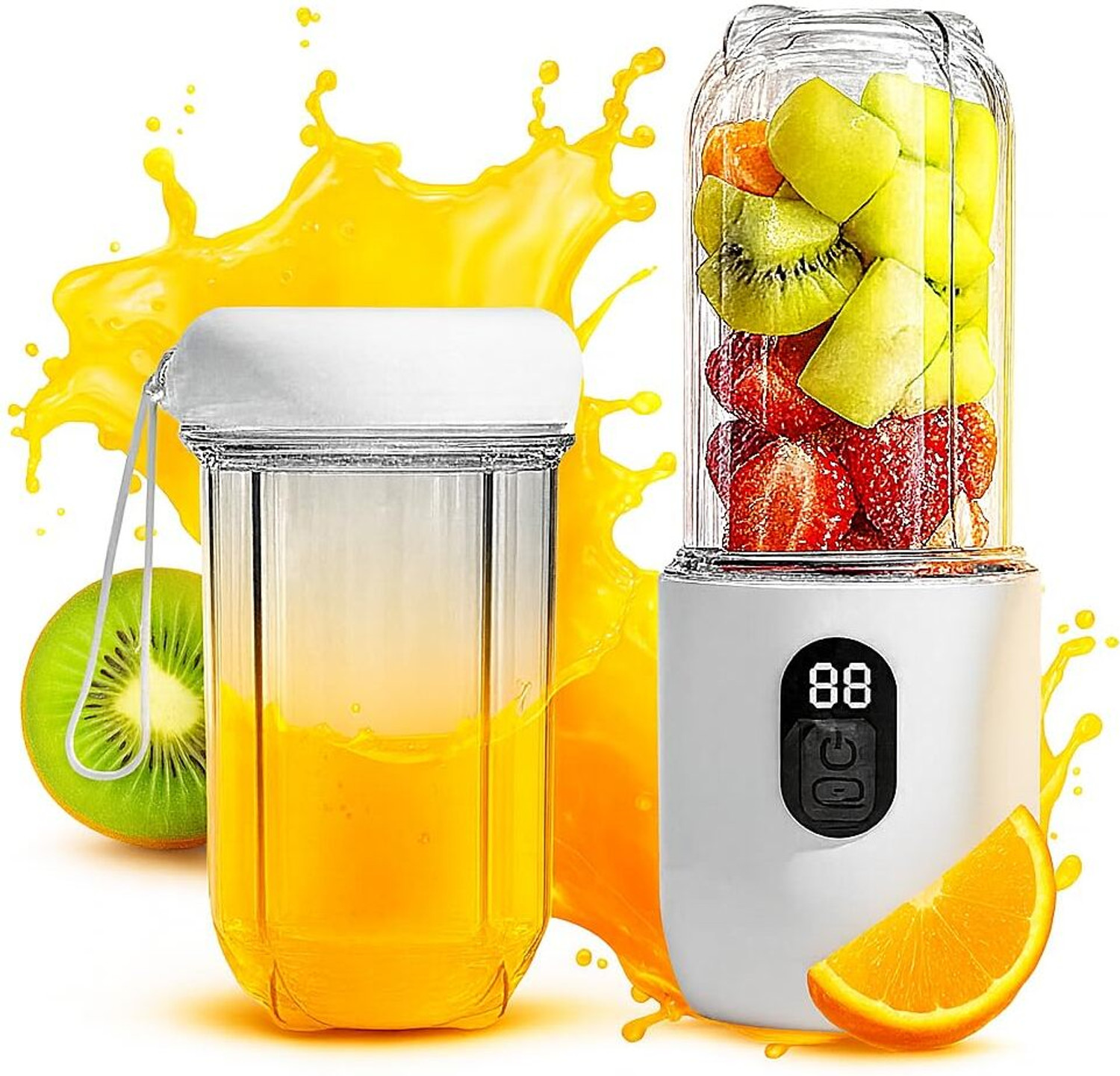 Image of SUPERSTUD 6 Blade Blender | 1800mAh Battery Type-C Charging Portable Juicer 230 W Juicer Mixer Grinder