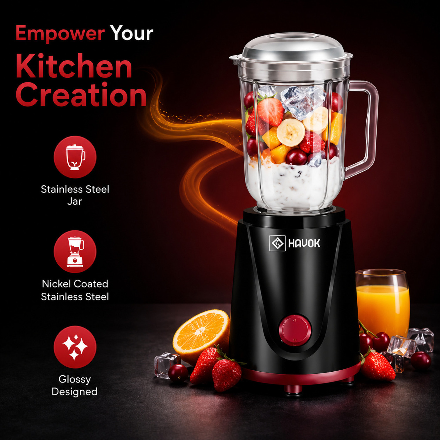 Image of Havok Valuemix 750 W Juicer Mixer Grinder