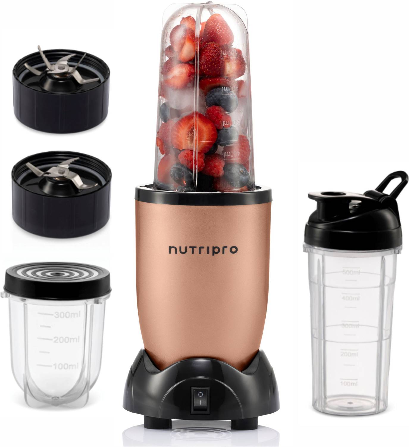 nutripro Blender 500 W Juicer Mixer Grinder (Nutri 3 Jars Gol