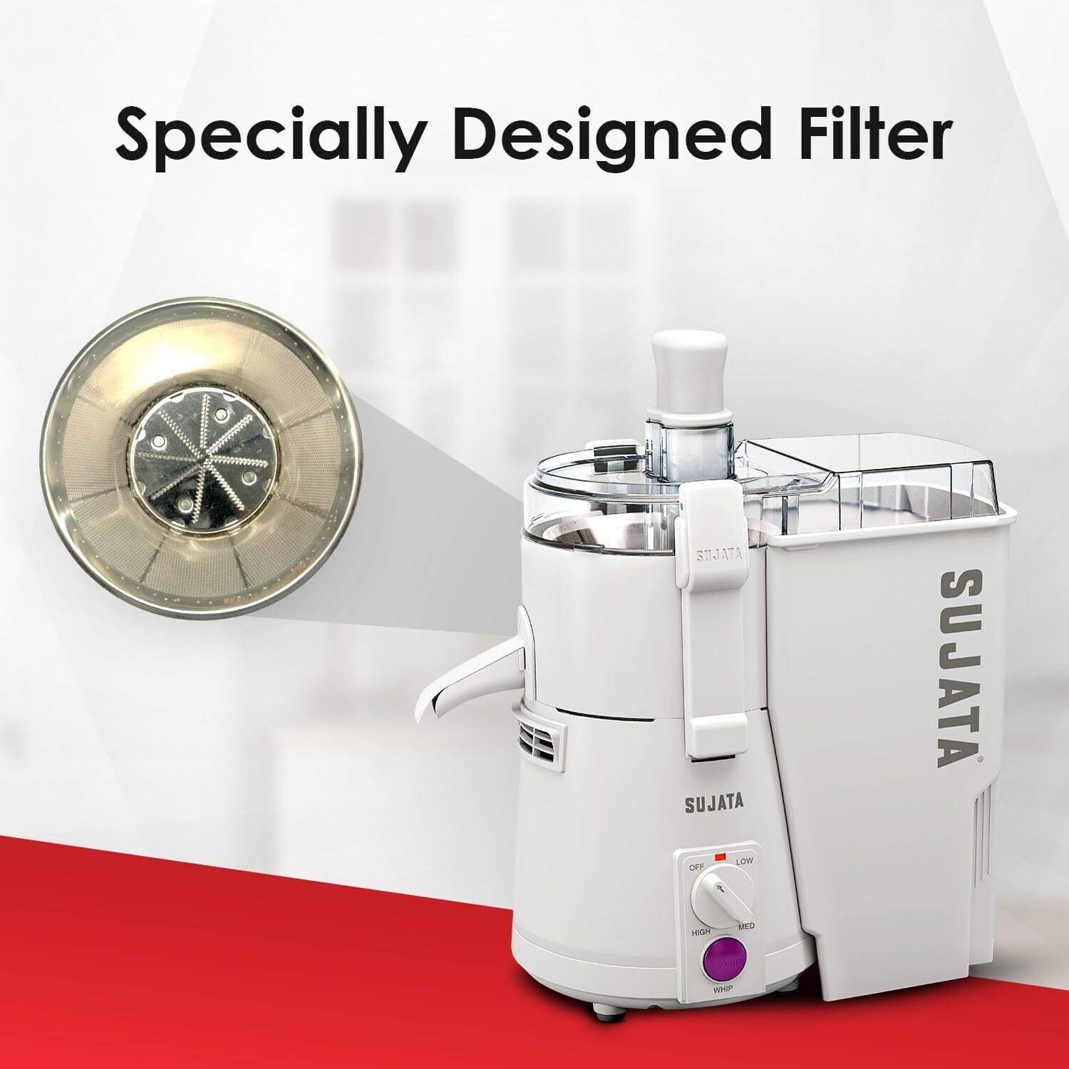 Image of SUJATA POWERMATIC PLUS 900 W Juicer Mixer Grinder