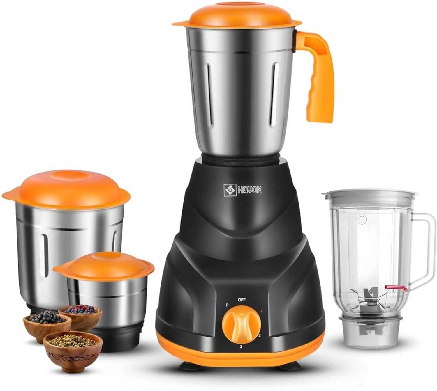 Havok 750 Watt Juicer Mixer Grinder with 4 Jars 750 W Juicer Mixer Grinder