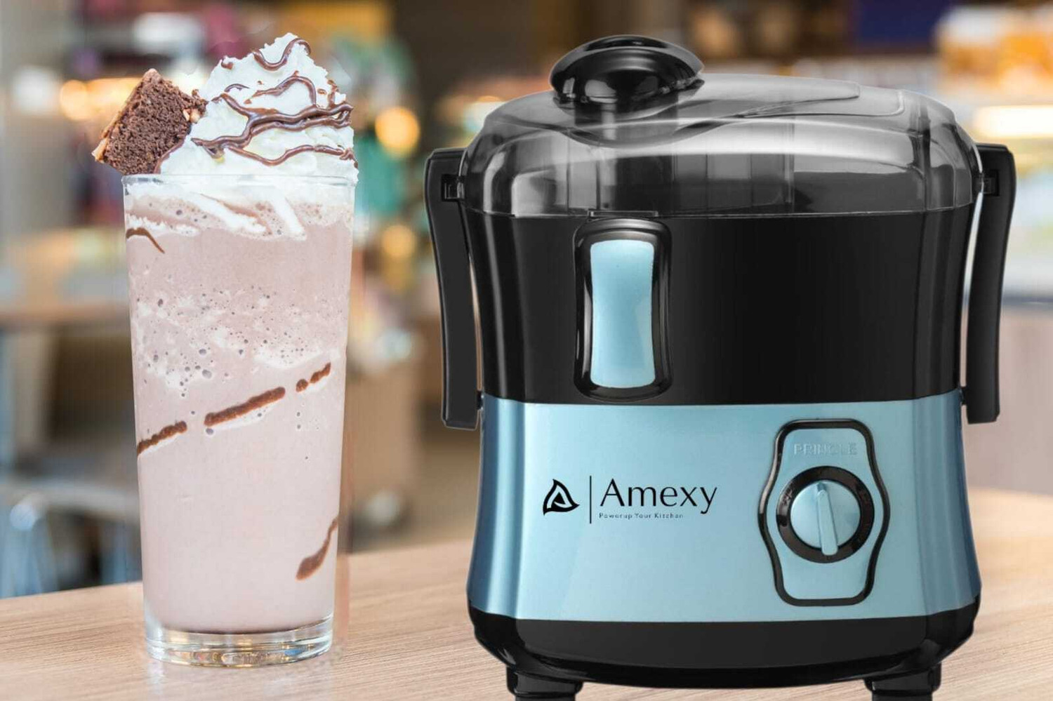 Image of Amexy Juicer Black Marry 100% Copper Motor Compact Modular Look 750 W Juicer