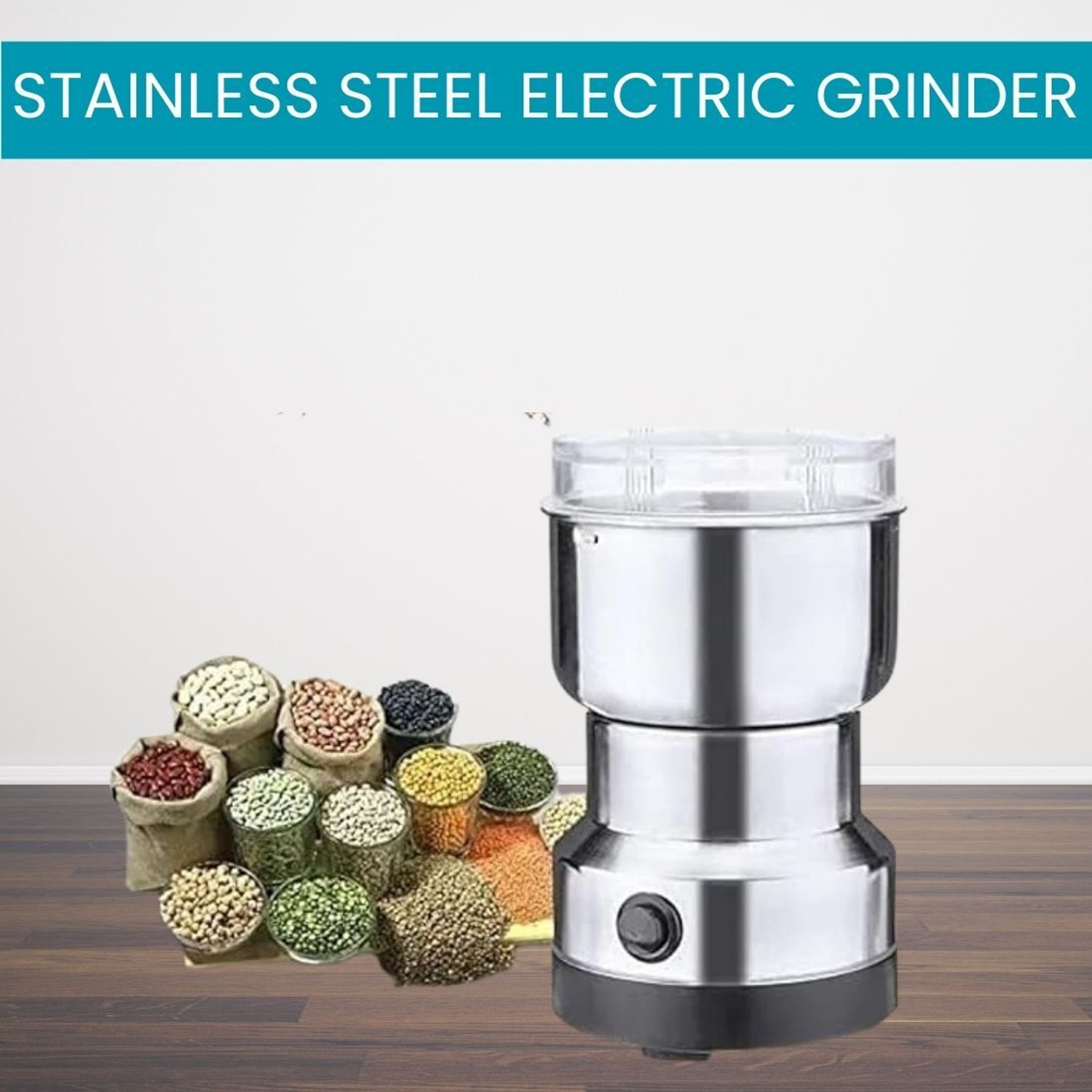 Image of Nima pro 500 W Mixer Grinder (GrinMer-M23 /8 /25-09C | 1 Jar | Black, STEEL)