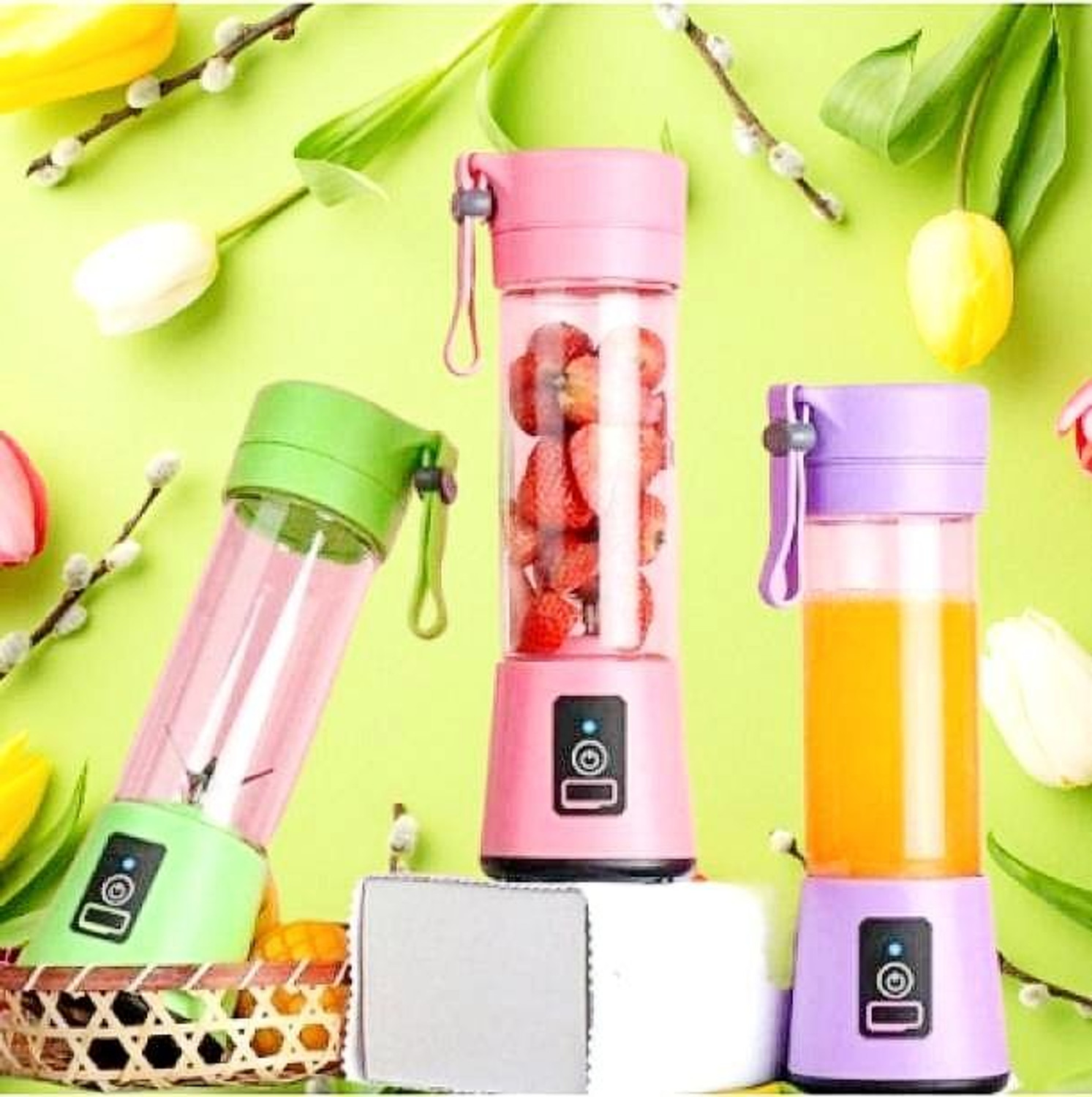 Image of JayGopalTrendz Electric Fruit Juicer Maker USB Rechargeable Mini Juicer Mixer GrinderED332 350 W Juicer Mixer Grinder