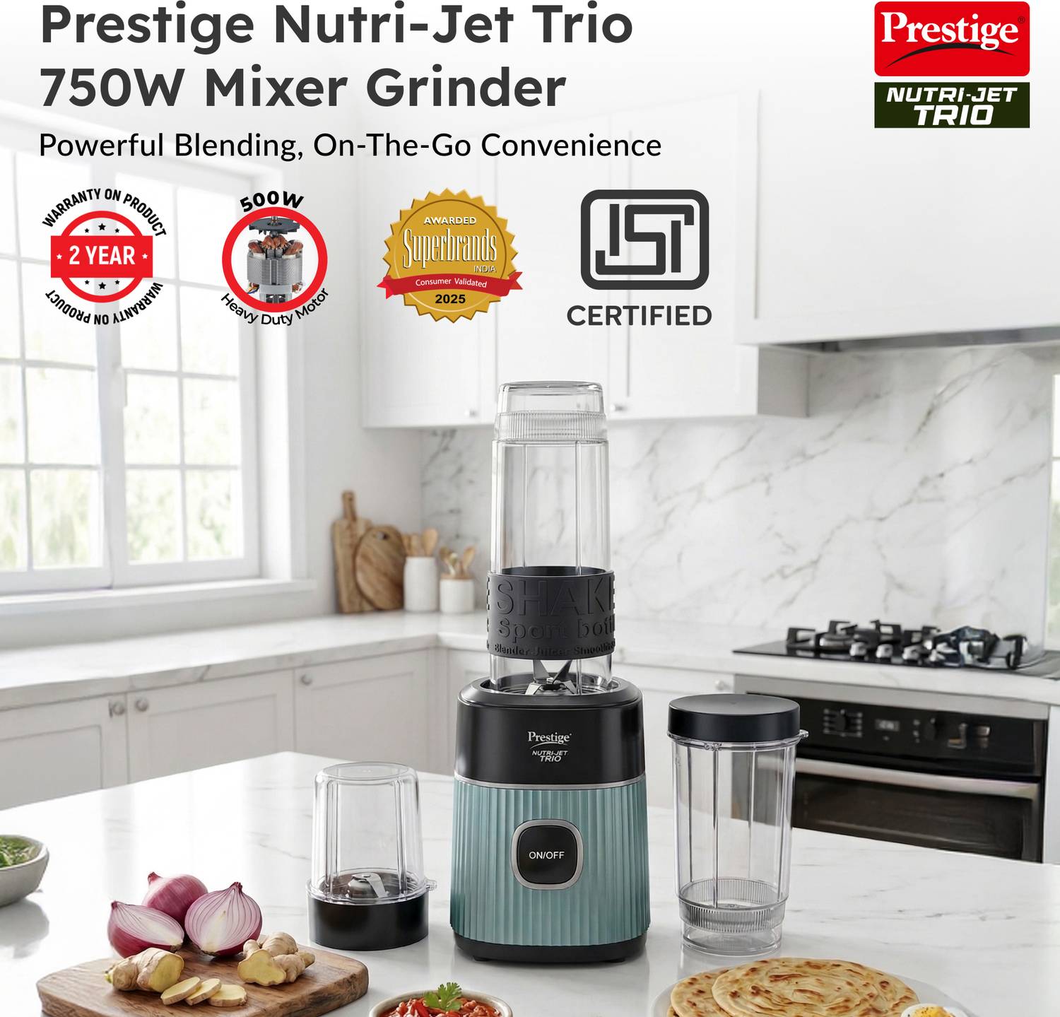 Prestige Nutri-Jet 450W 2 Jar