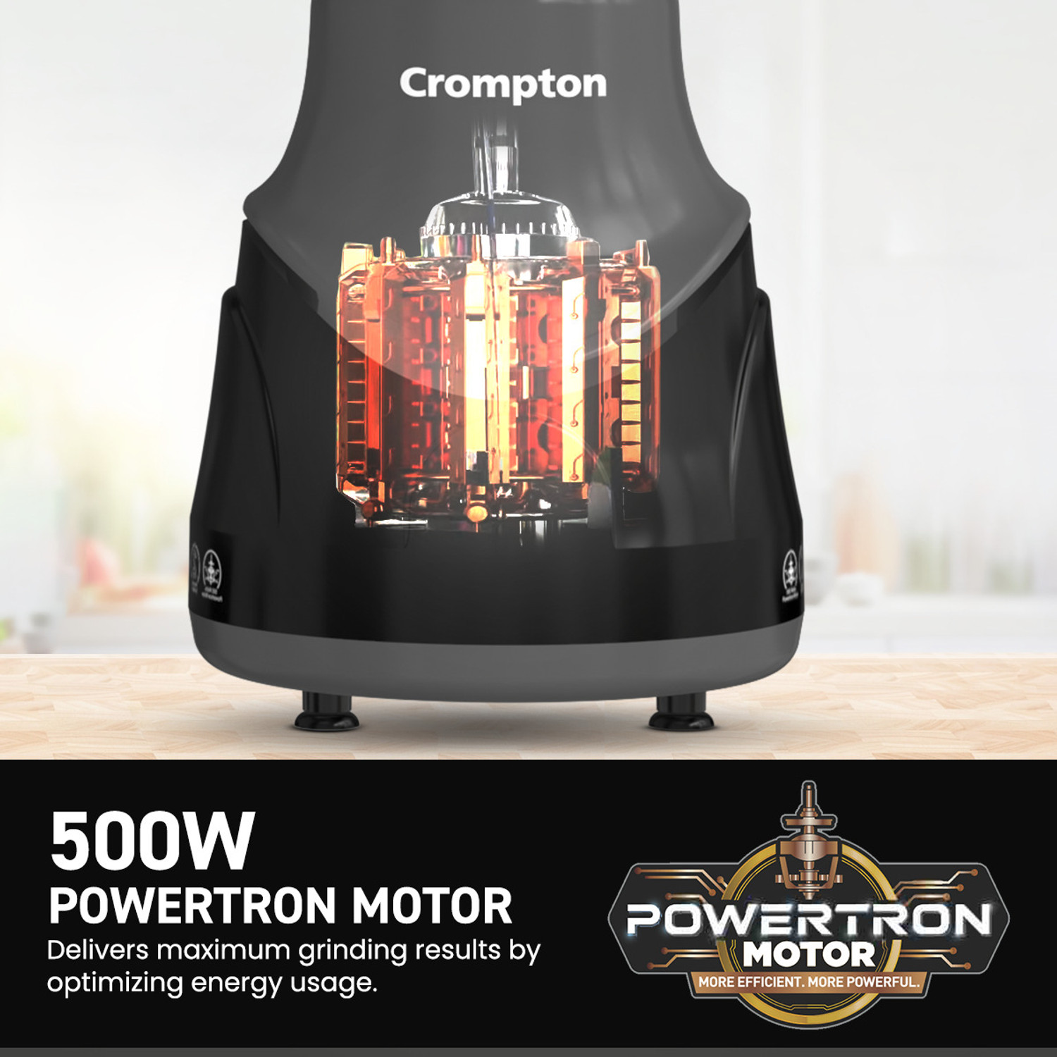 Image of Crompton BlendX 500 W Juicer Mixer Grinder