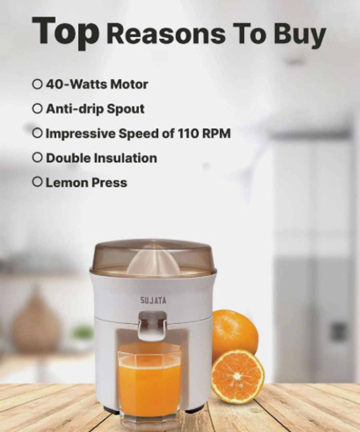 Image of SUJATA CitrusJuicer 40 W Juicer