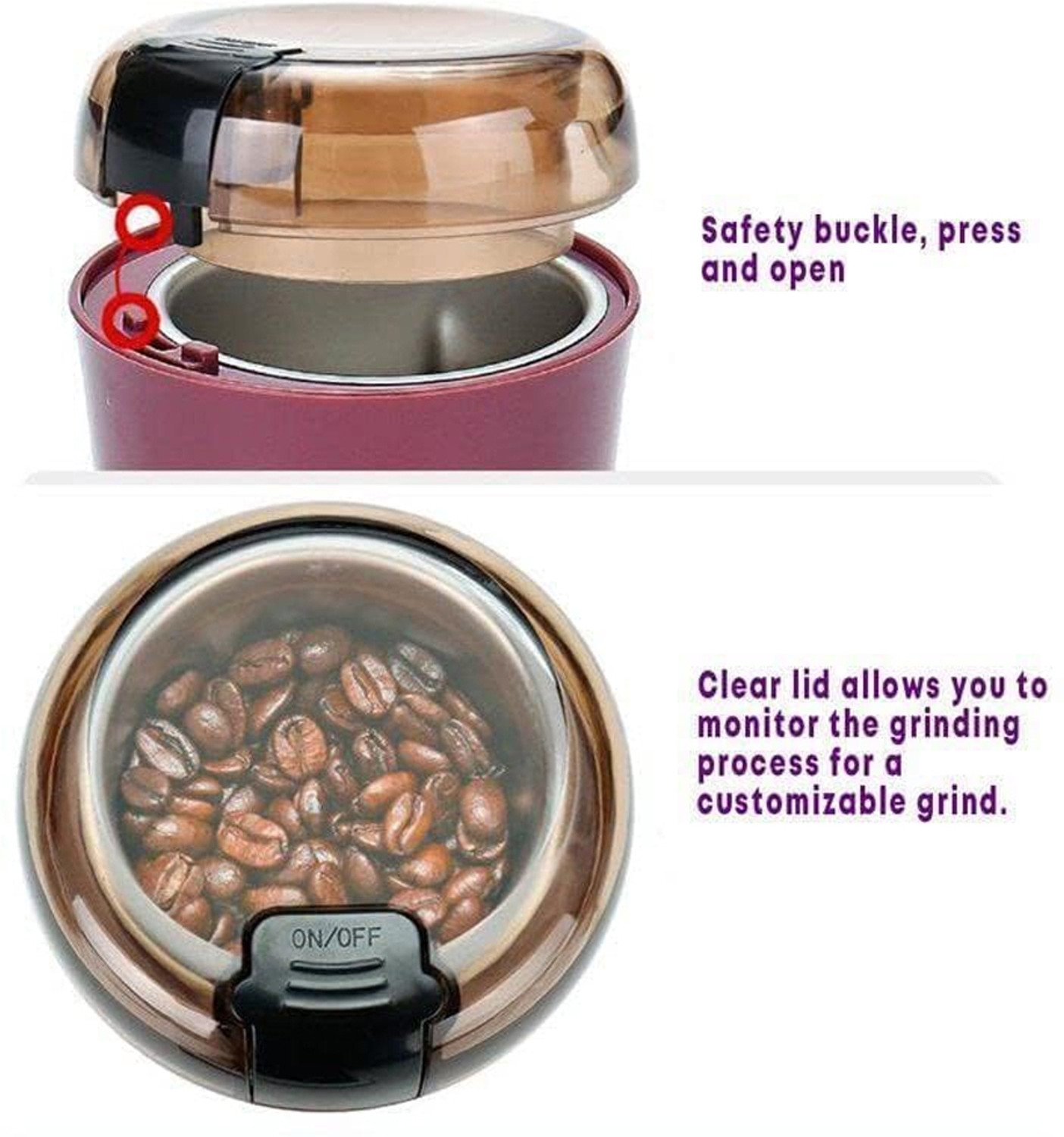 Image of White Wings Dry Grain Spices Cereals Seasonings Coffee Bean Grinder 220 W Mixer Grinder