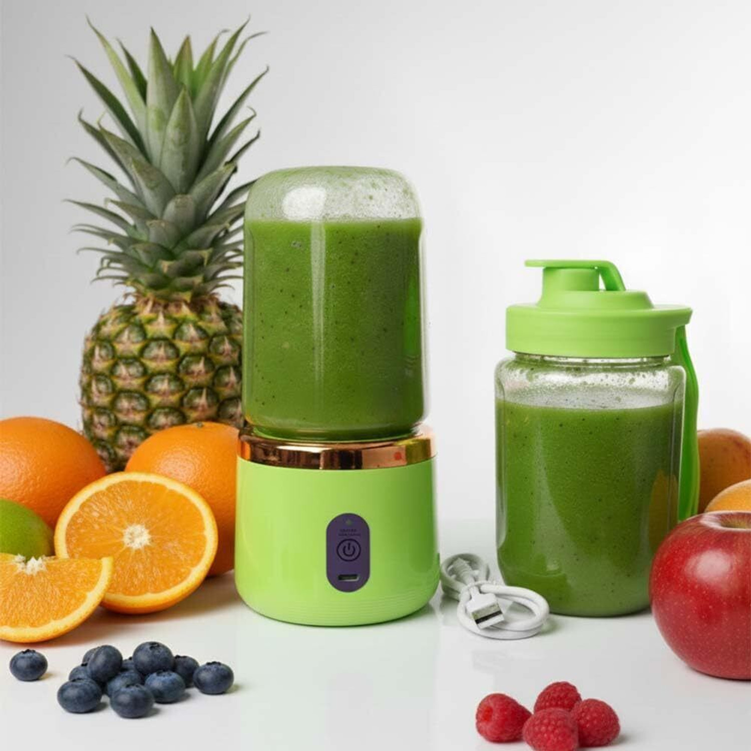 Image of Elvara creations PRIMO-JUICER-GREEN-001 260 W Juicer Mixer Grinder