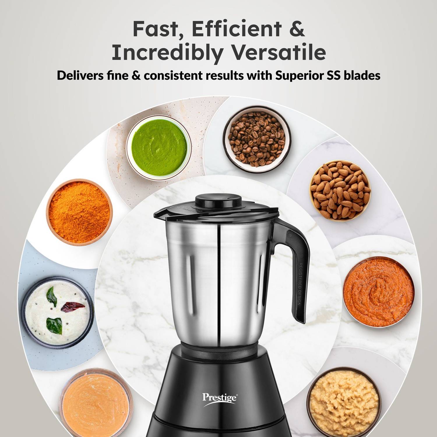 Prestige 500W Mixer Grinder Black - Image 5
