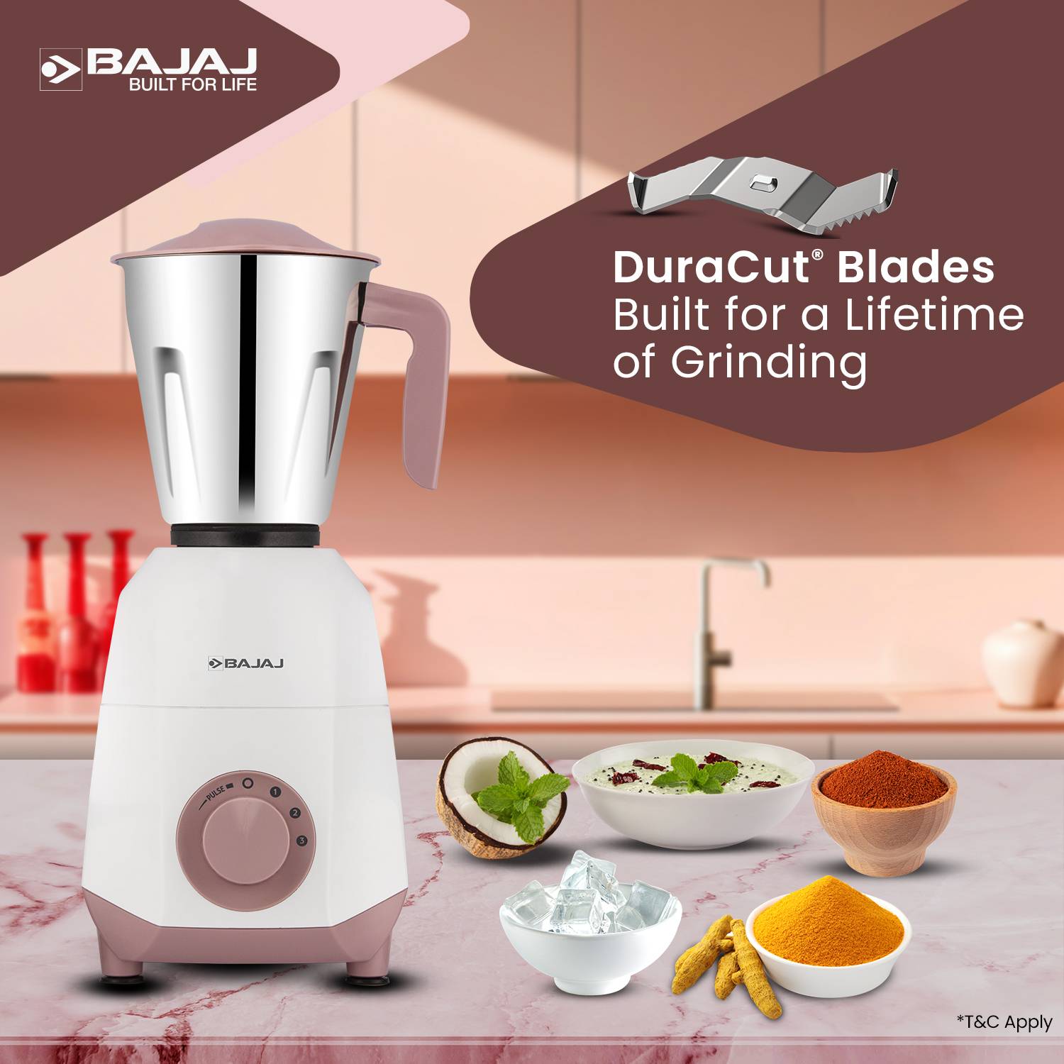 BAJAJ GX75 750 W Juicer Mixer Grinder Price in India - Buy BAJAJ