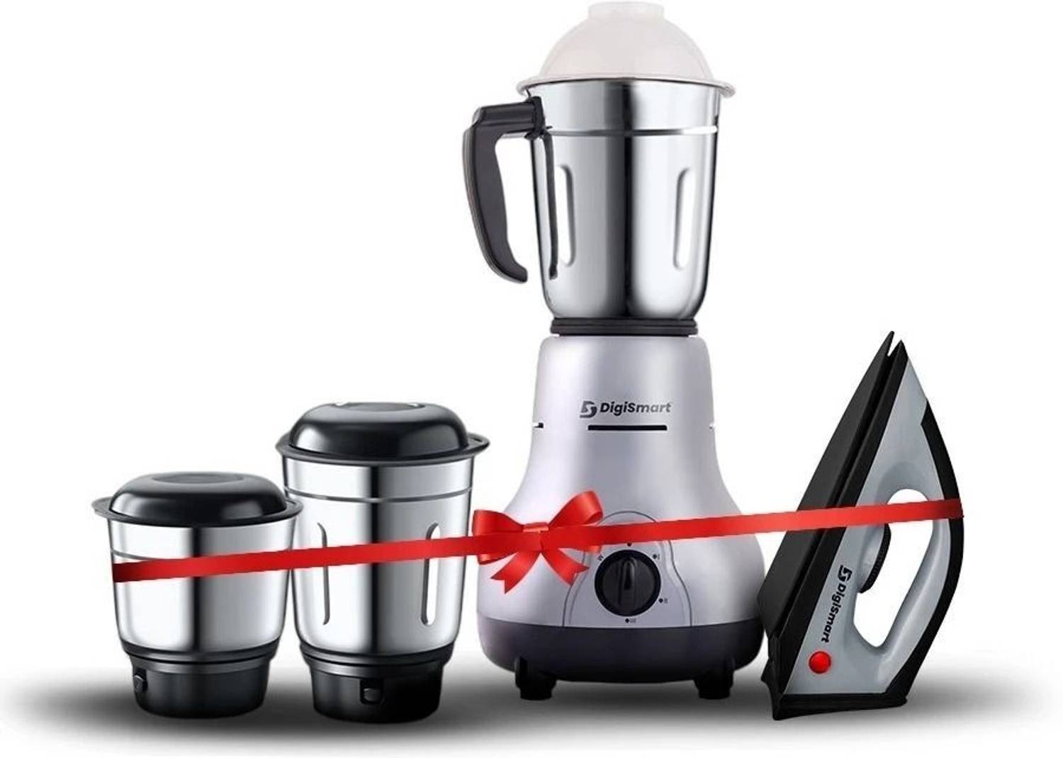 DIGISMART 1150W Dry Iron + 750W Mixer Grinder Combo - Image 1
